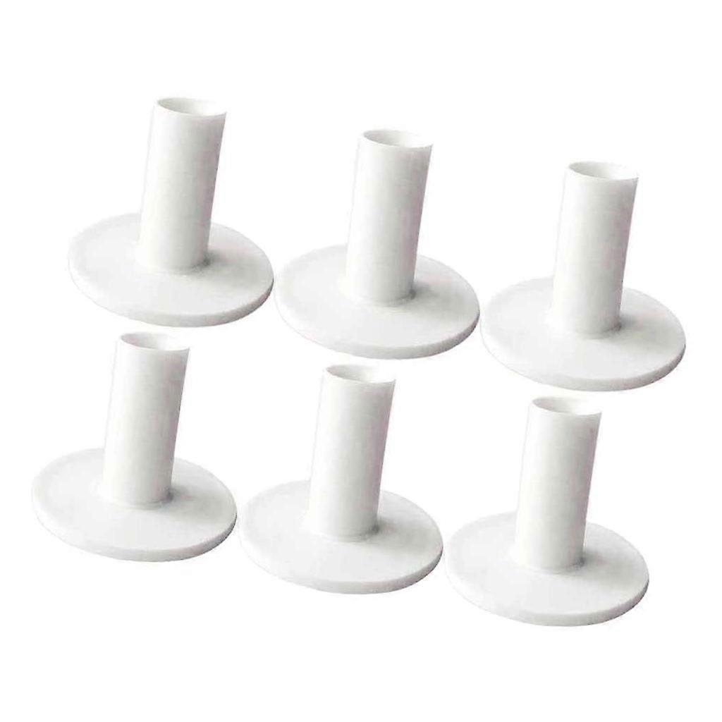 6pcs Rubber Golf Driving Range Practice Tee Holder Tees for Divot Tool 38mm