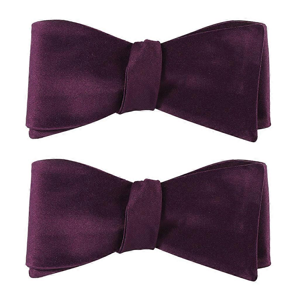Solid Tie Bow Tie Purple for Men Formal Occasions 10Pcs