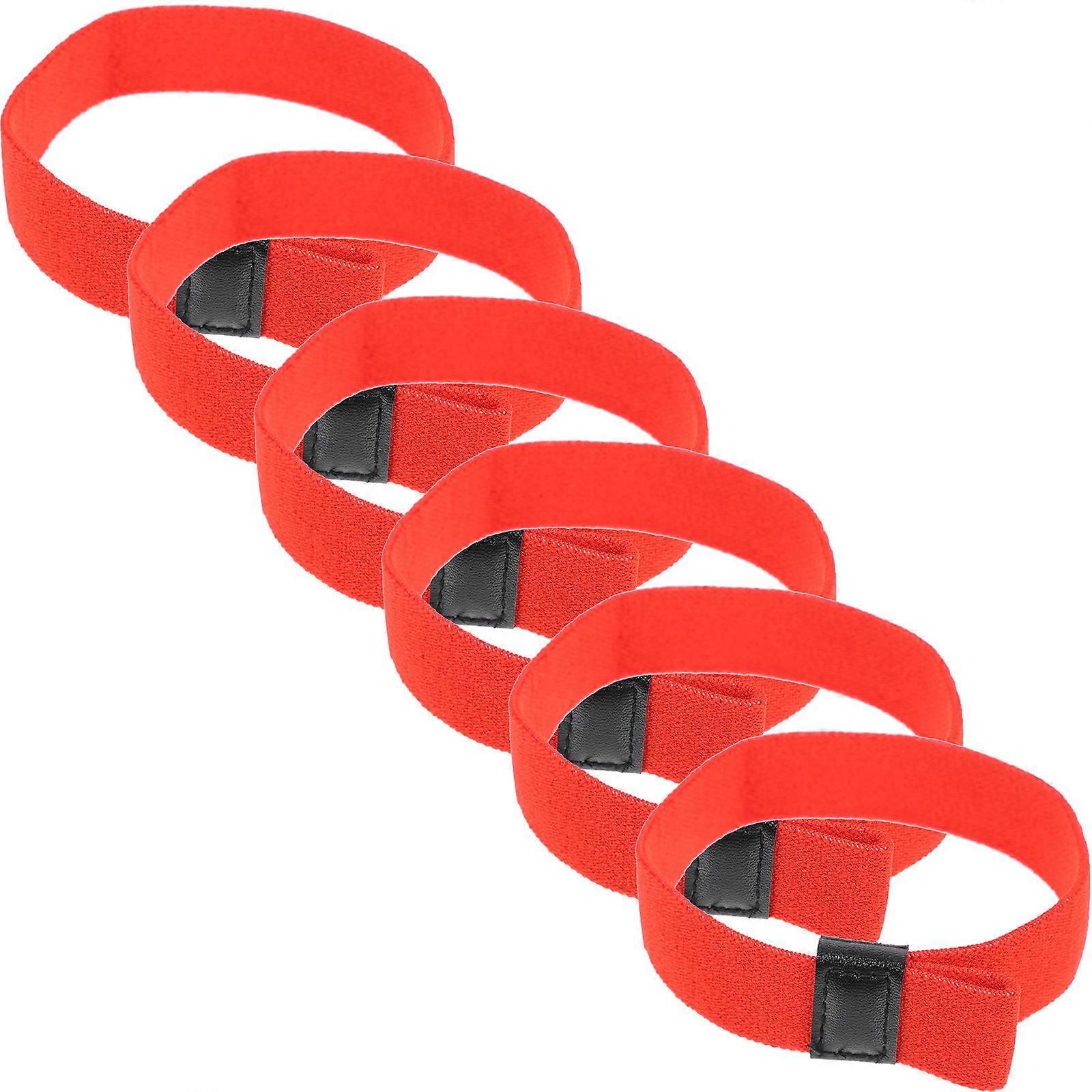 Lunch Box Straps for Fixing 24Pcs Red Bento Box Elastic Bands