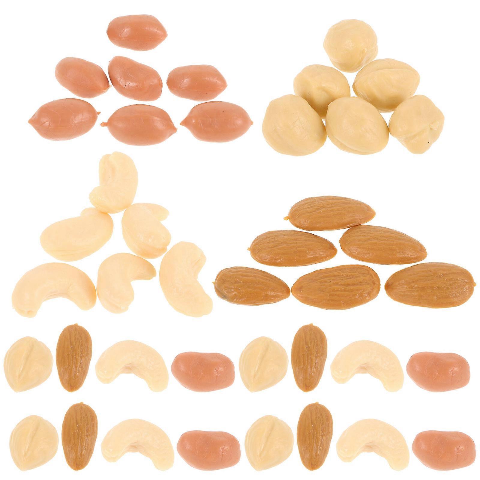 Simulation Nut Artificial Walnut Peanut Pistachio Models for Decoration 1Set