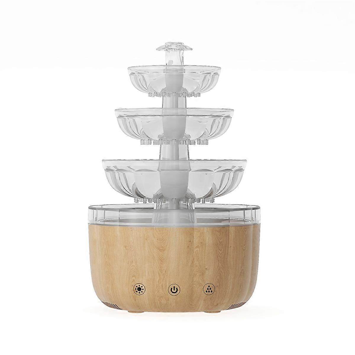 Fountain Wood Aroma Diffuser Essential Oil Aromatherapy Humidifier
