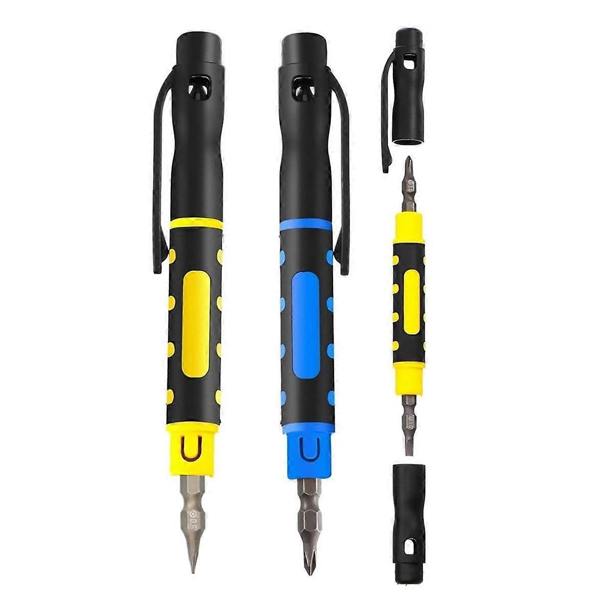 3Pack 4 in 1 Pocket Screwdriver for Home Repair