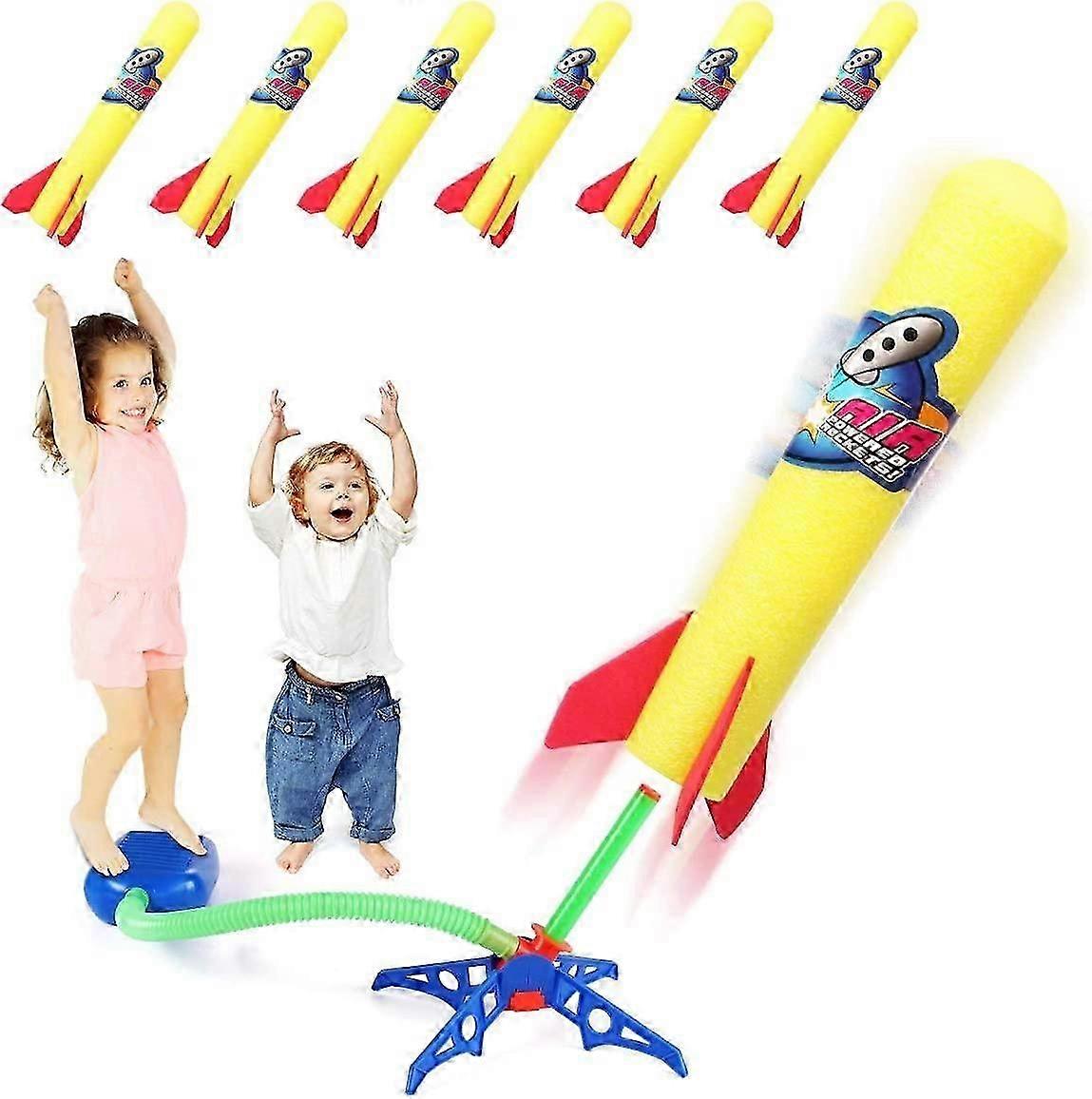 Rocket Launcher for Kids with 6 Foam Rockets
