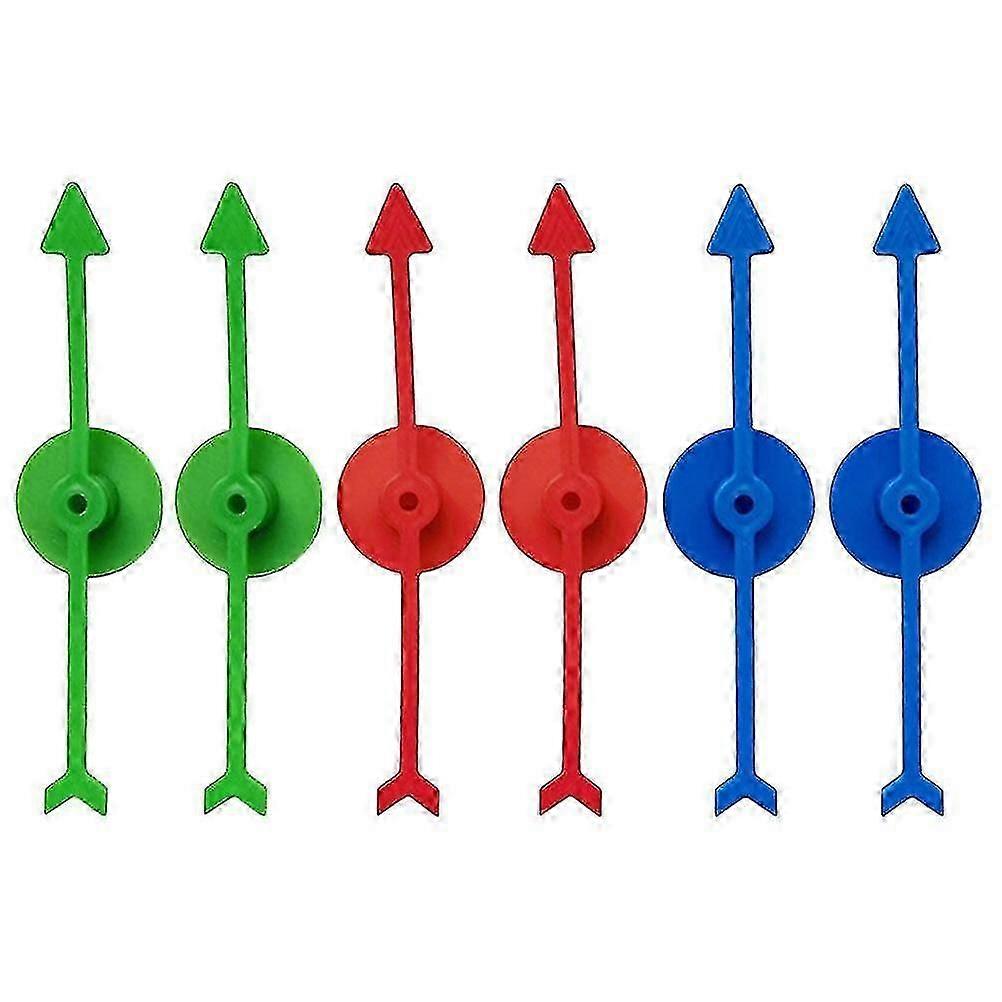 6pcs Diy Game Arrows Replacement Plastic Arrow Spinners Accessory Plastic Board Game Pointers