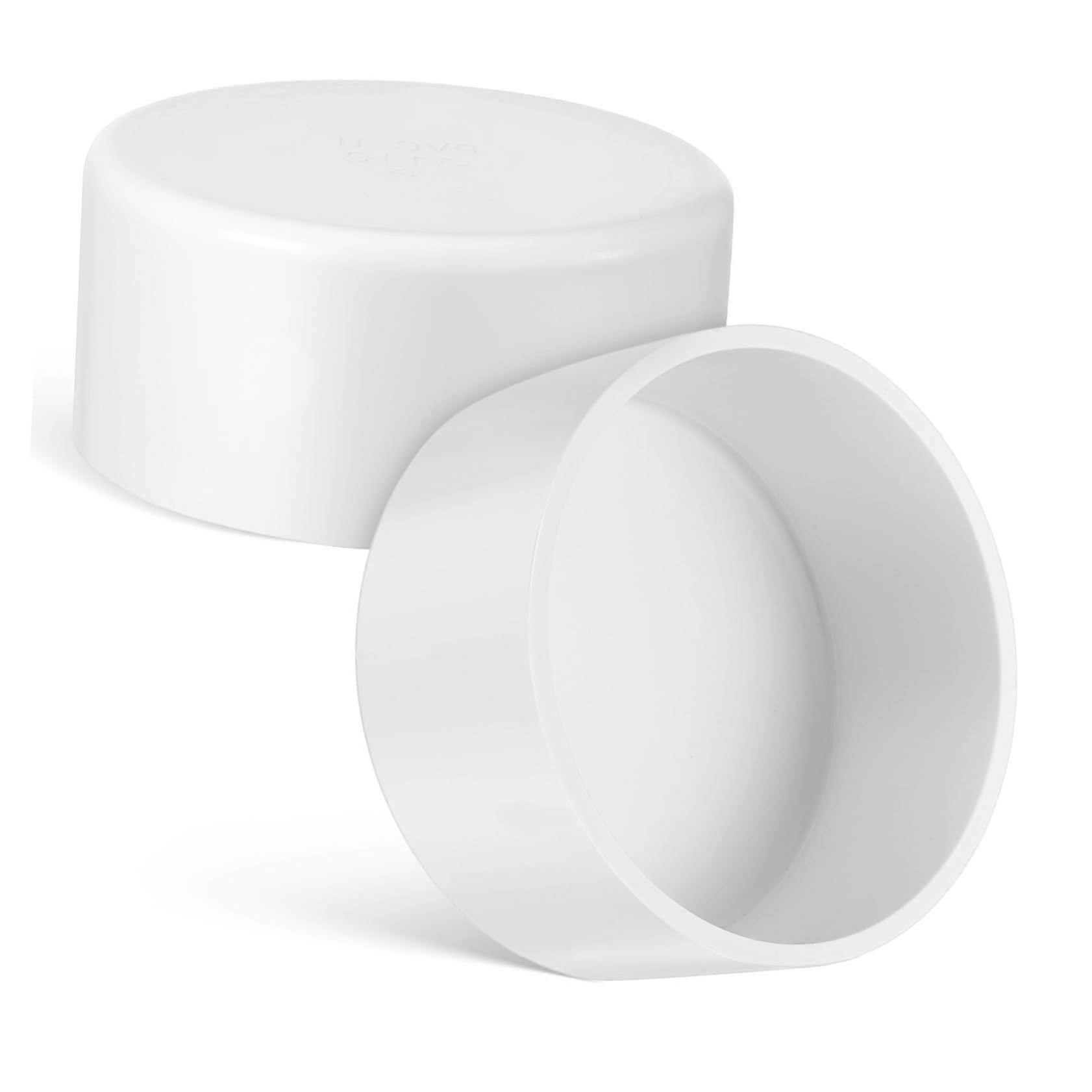 PVC Pipe End Caps 2Pcs Set for Leak Prevention, Easy Installation, Versatile Socket Drain Cap for Household and Industrial Use