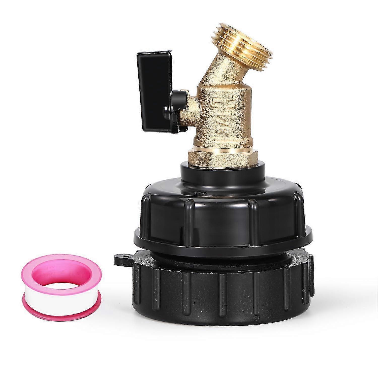 25-26 IBC Tote Adapter, 275-330 Gallon IBC Tote Conconders Hose Hose Hose Hose Hose Hose Hose Valve Valve Vehicle (2.44 inch Thin Threads 3/4inc)