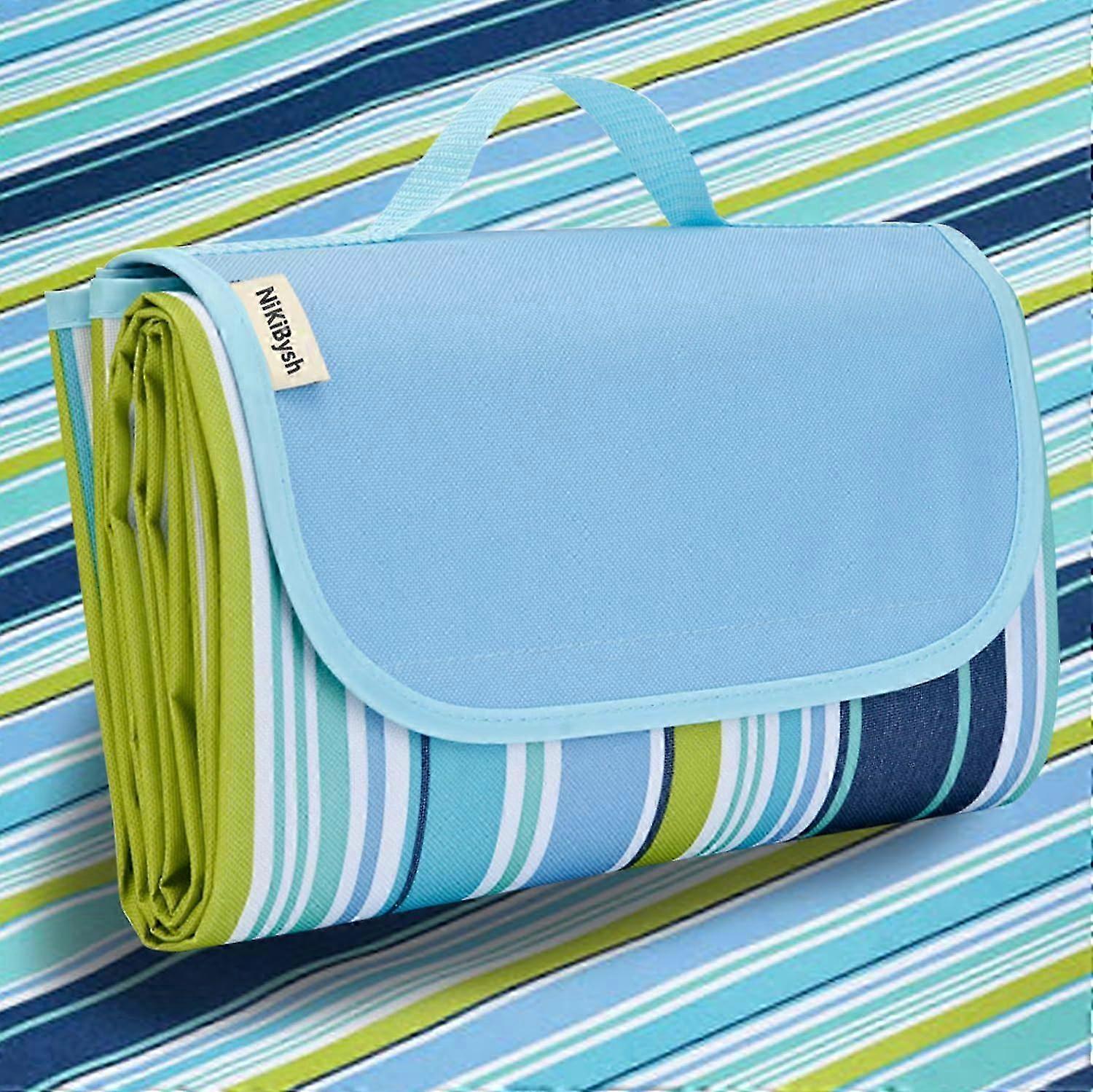 25-26 Washable Foldable Extra Large Picnic Blanket for Beach 58''x79'' Camping