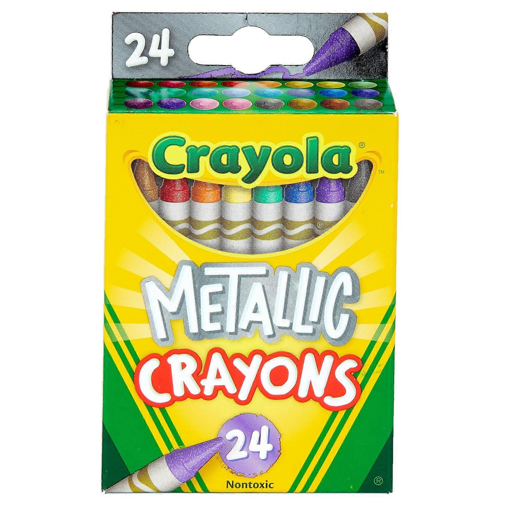 Crayola Crayons Color Burst Metallic 24 Per Pkg