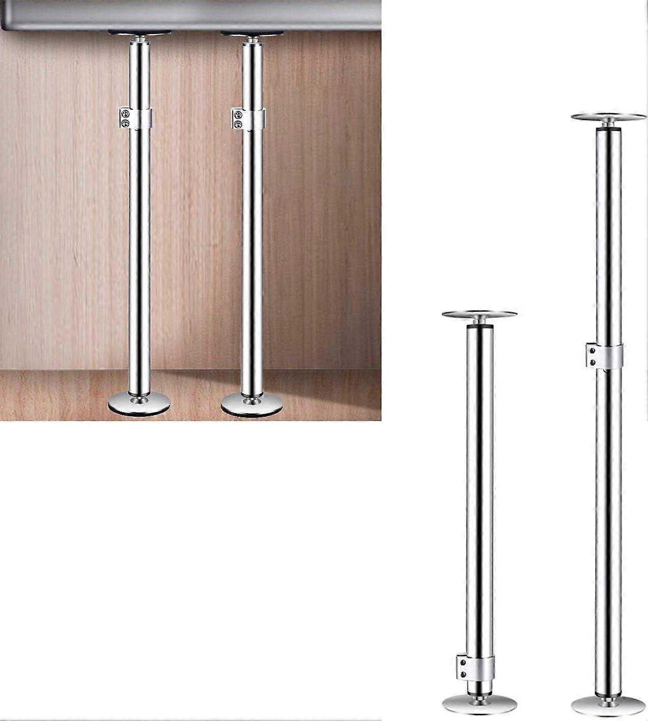 Pack de supports d'évier sous plan, supports d'évier sous plan en acier inoxydable et pieds d'évier réglables, kit de système d'installation et de réparation d'évier CU