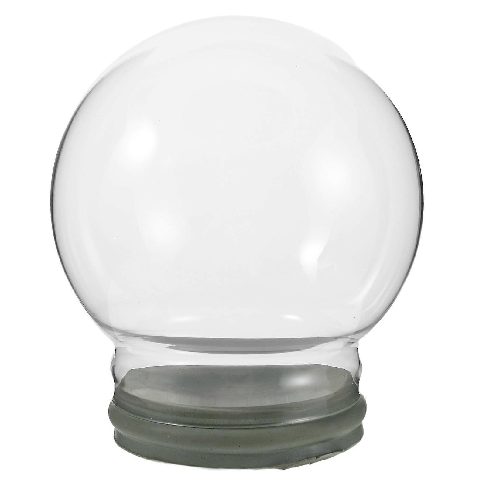 DIY Snow Globe Craft Clear Glass Water Globe with Screw Off Cap for Christmas