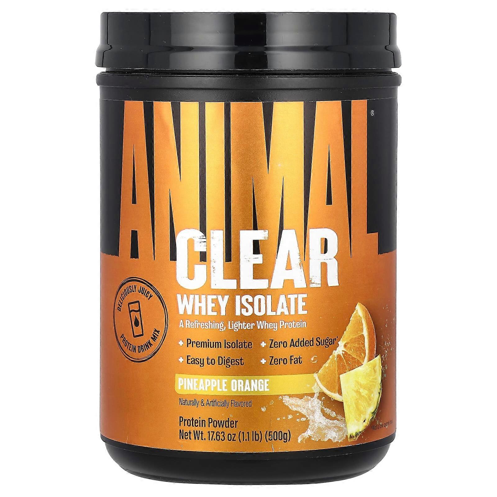 Clear Whey Isolate, Pineapple Orange, 1.1 lb (500 g)