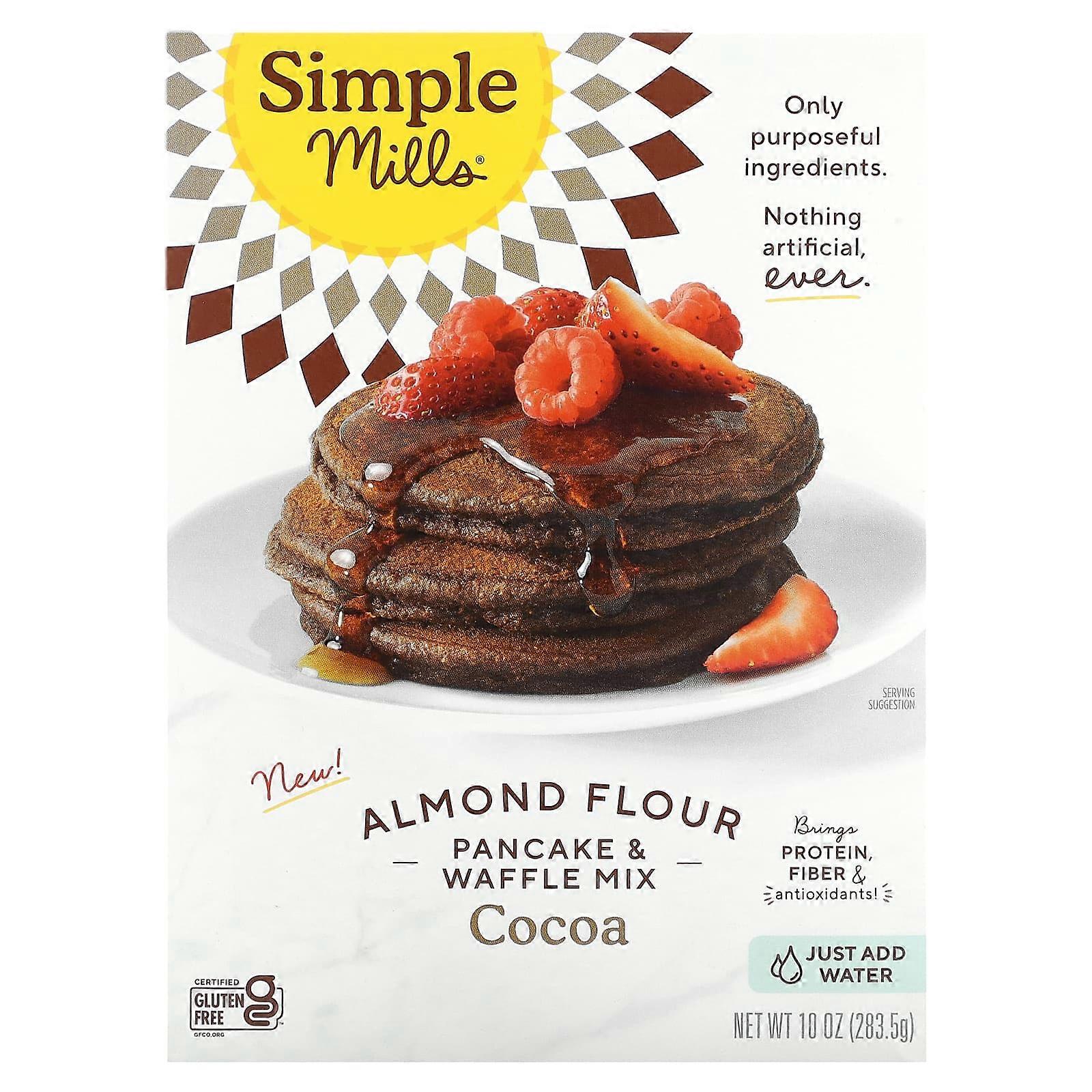 Almond Flour Pancake & Waffle Mix, Cocoa, 10 oz (283.5 g)
