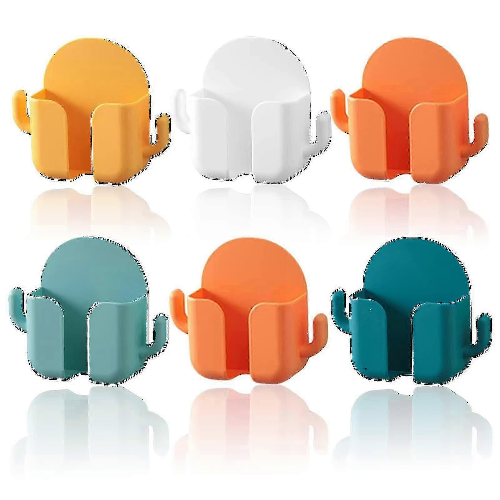 壁掛け収納ボックス、6個粘着性リモートコントロール収納ボックス