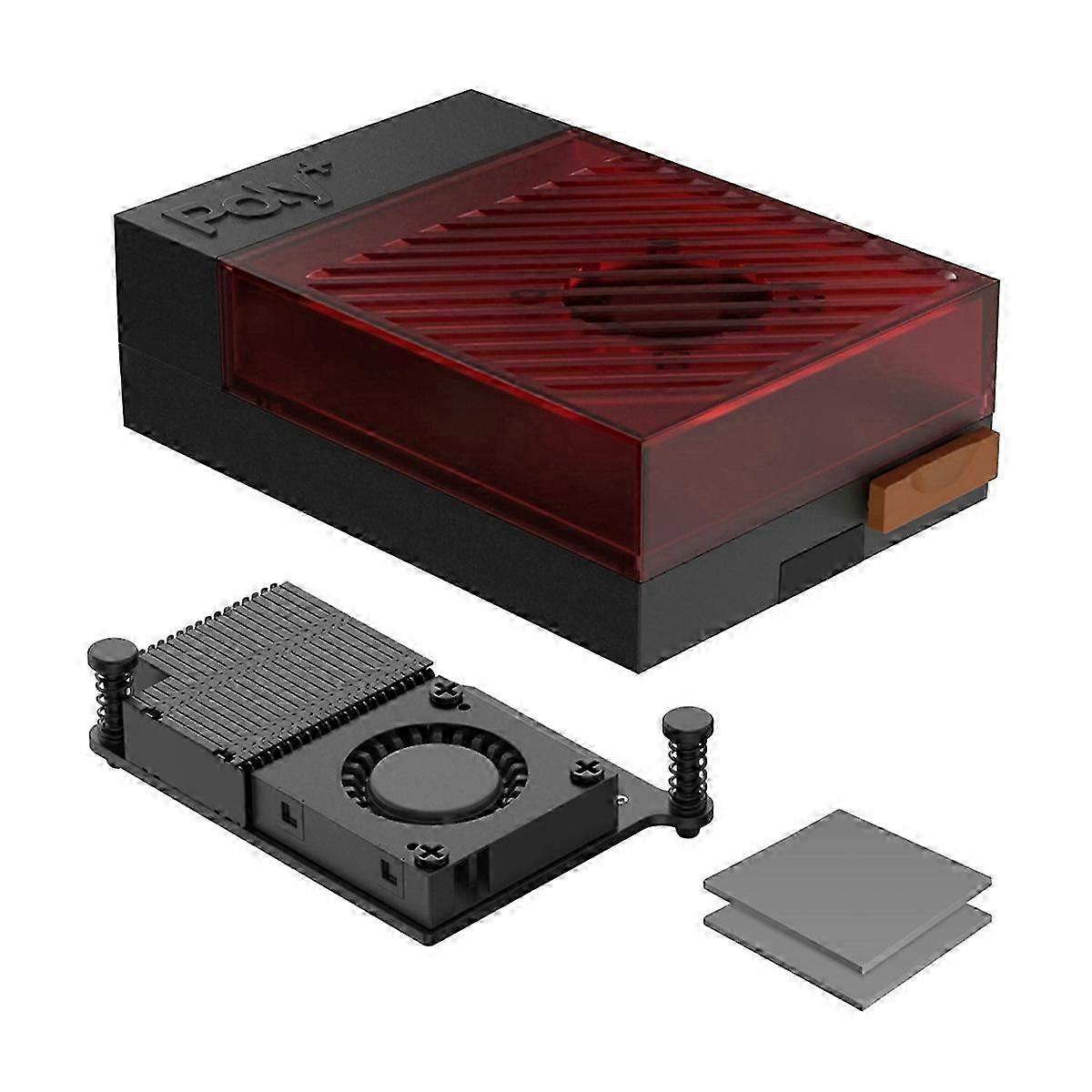 For Raspberry Pi 5 Case with Active Cooler Enhanced Protection Durable Design Easy Assembly Perfect
