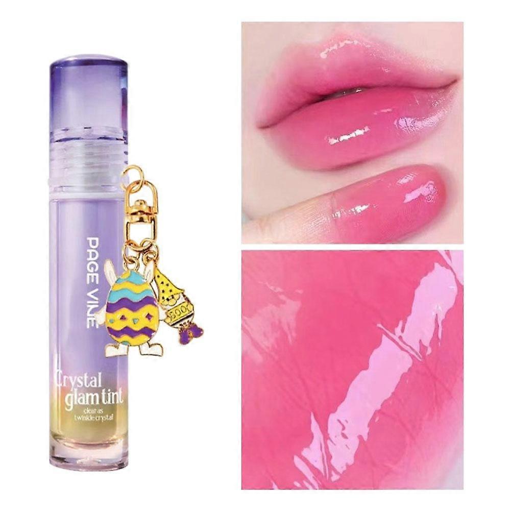 Hydrating Lip Oil with Mirror Finish Natural Plant Extracts Long-Lasting Moisture Lightweight Non-Sticky Gloss for Daily Use and Travel