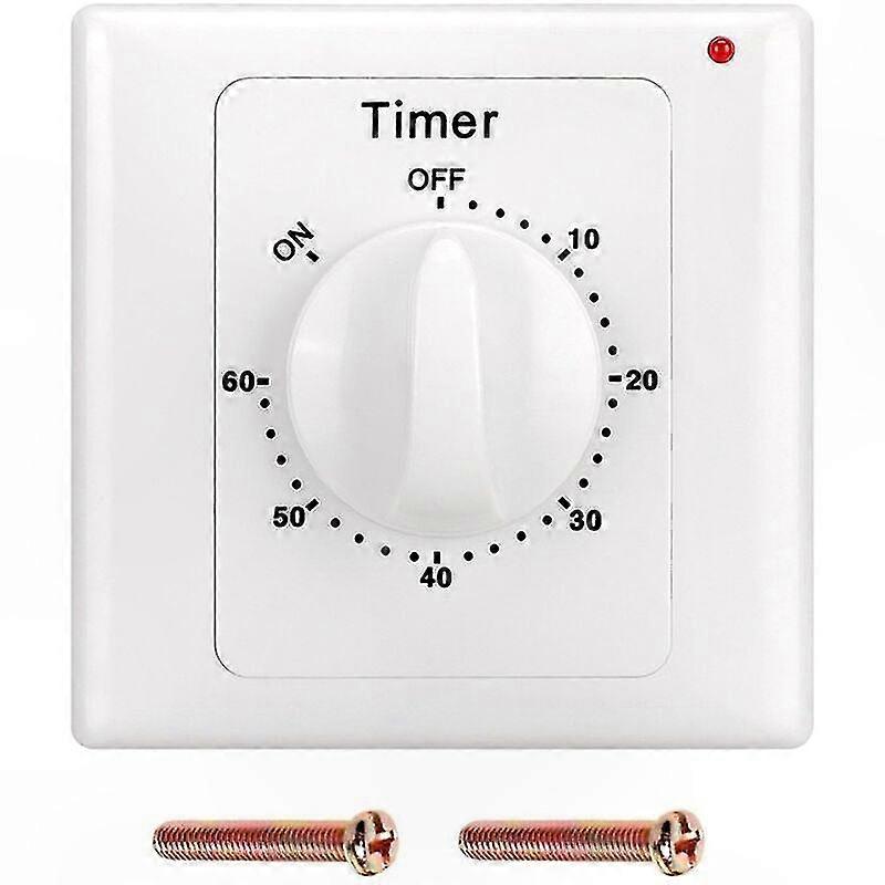 220V AC High Performance Pump Timer Switch Electronic Control Mechanical Countdown Socket Time Switch-60min