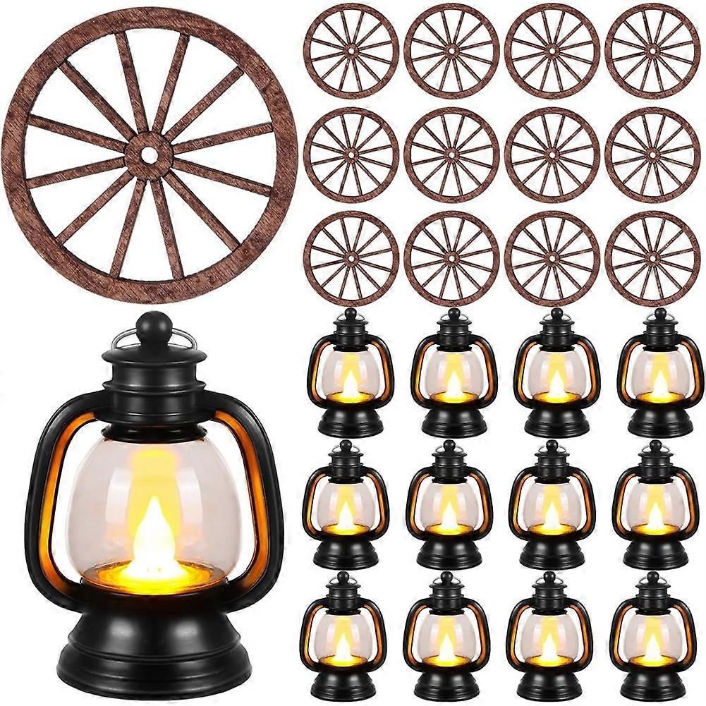 24 Pcs Western Cowboy Decorations