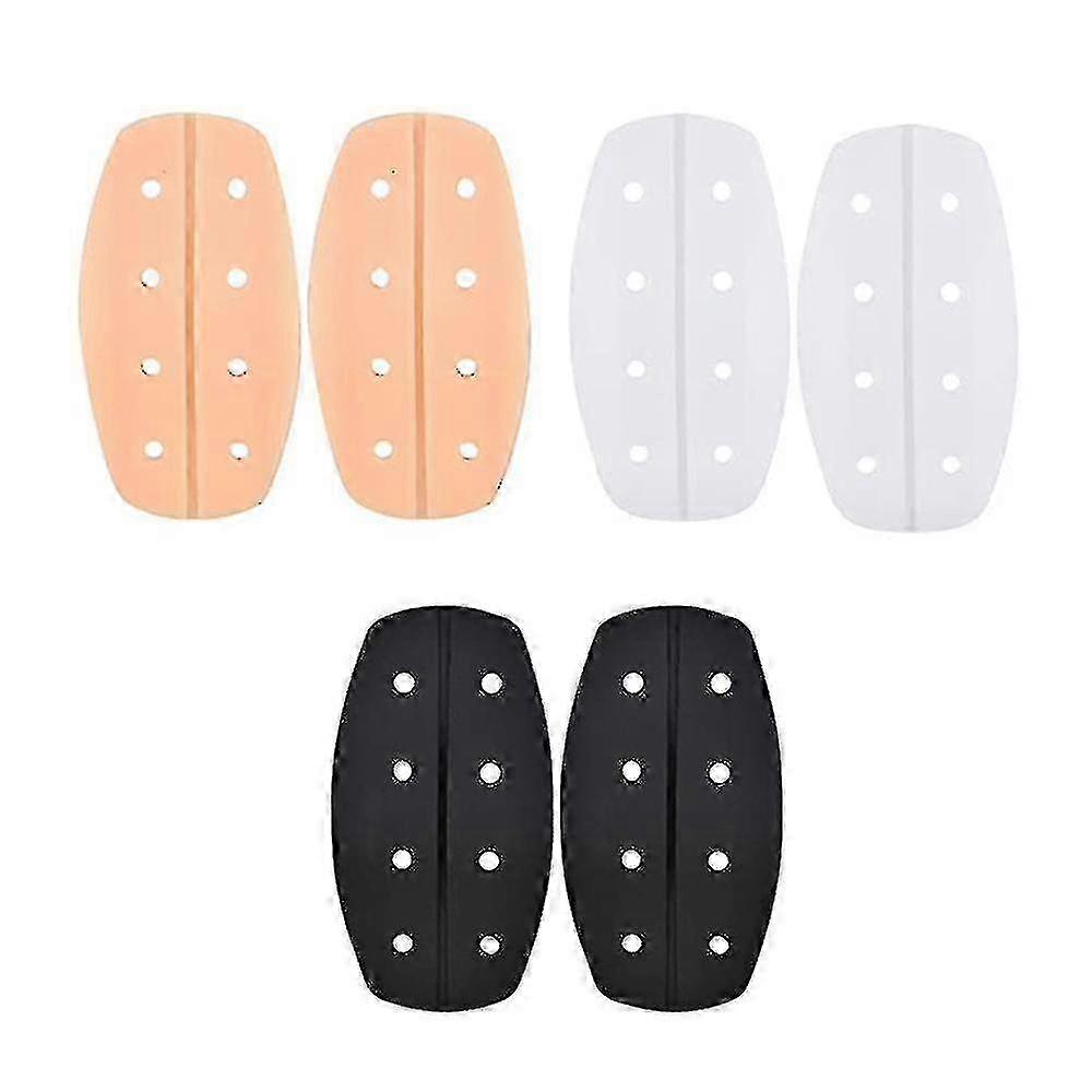 3 Pair Silicone Bra Strap Cushions Holder Non-slip Pliable Shoulder Protectors Pads Ease Shoulder Discomcompatible Witht (hold) 25-26s
