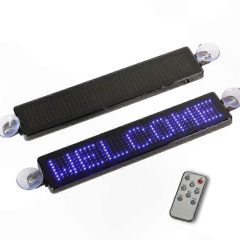 Programmable LED Display Sign for Car Window with Remote Control and Suction Disk