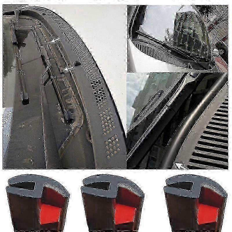 Windshield Rubber Seal Self Adhesive Front Rear Windshield Sunroof Dustproof Sealing Strip For Auto Car Dashboard Windshield