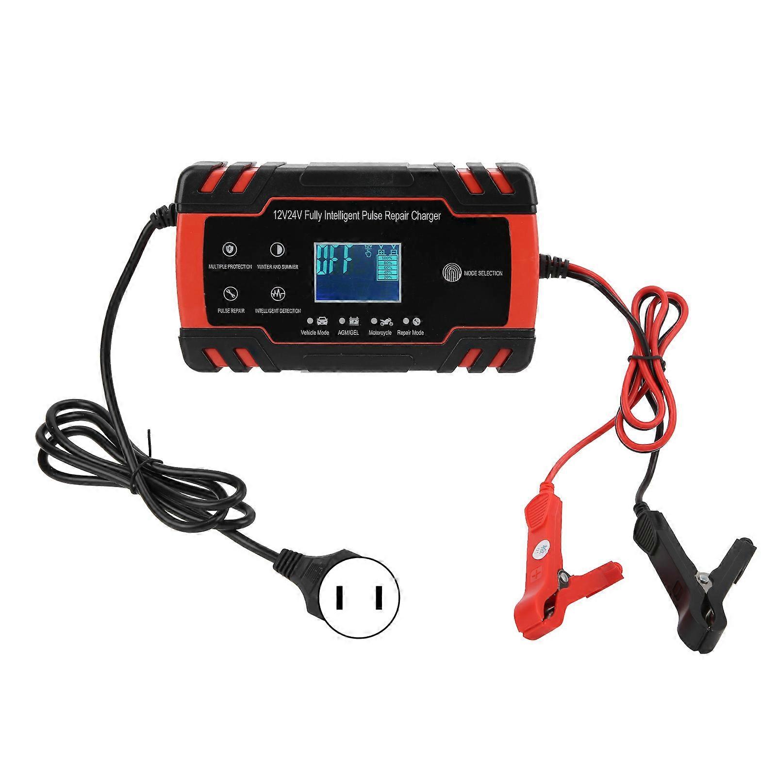 Motorcycle battery charger 12V/24V 2-150Ah smart automatic