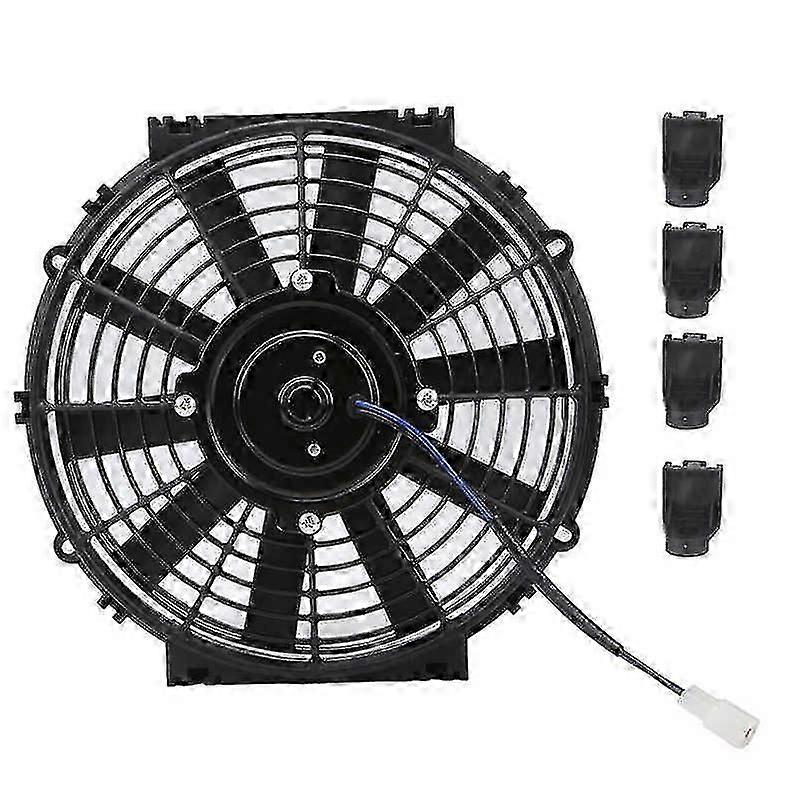 Slim 10in Electric Radiator Fan 24V 80W Universal Push Pull