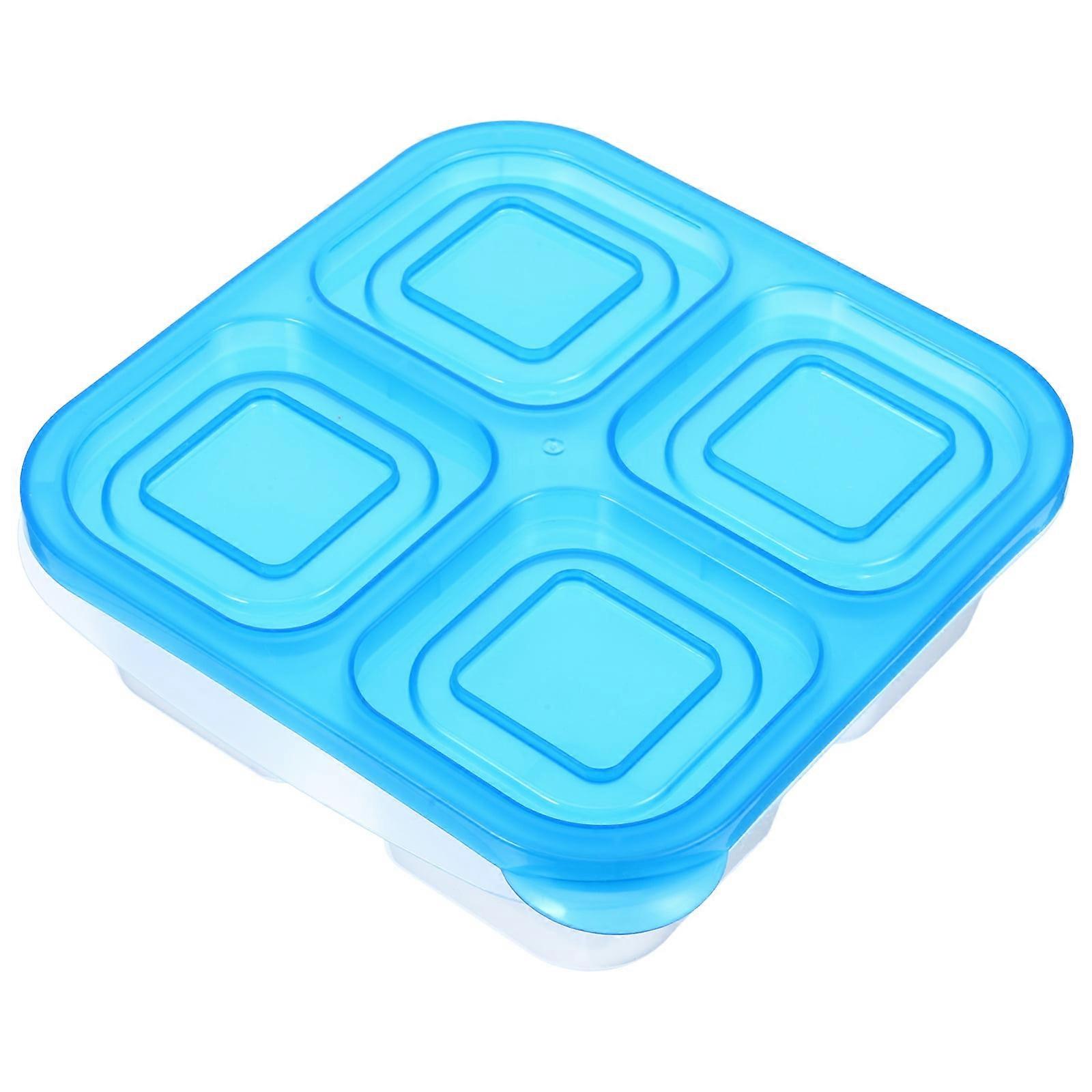 Reusable Bento Storage Case Snack Food Container 4 Compartments Food Container