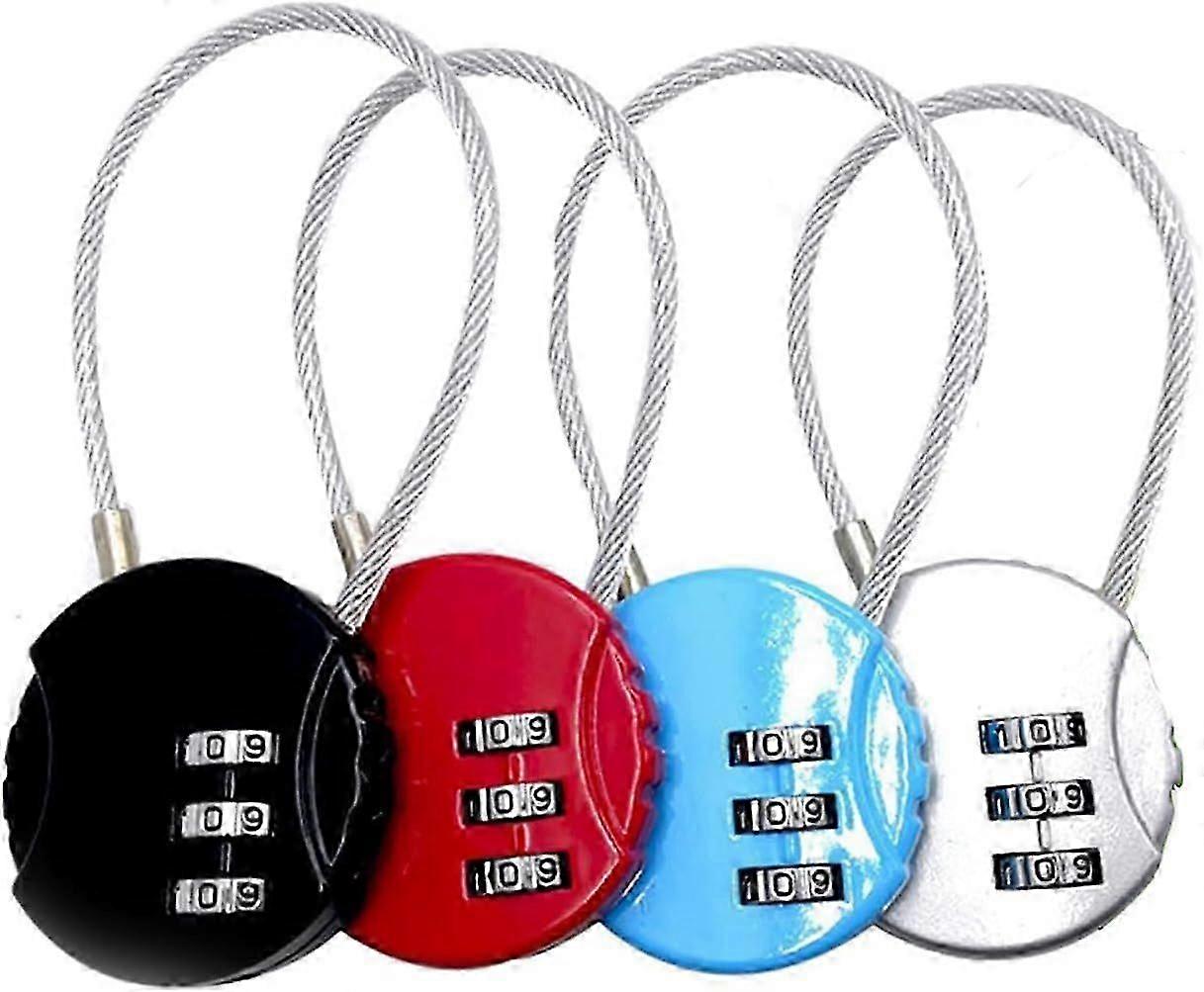 2 Pack Security Small Combination Luggage Lock, 3 Digit Combination Lock, Travel Lock With Code, Small Padlock For Locker, Suitcase, Toolbox, Backpack