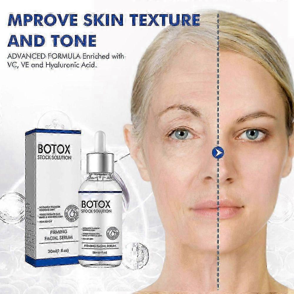مصل Btx للوجه ، سيروم btx Stock للوجه ، سيروم مضاد للشيخوخة يقلل من الخطوط الدقيقة والتجاعيد ويملأ البشرة ويشد الوجه على الفور