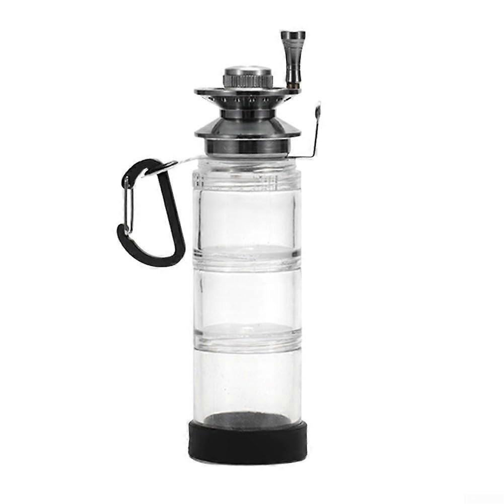 Hand Line Fishing Reel With Detachable Bottle, 3Layer Tackle Box For Hooks Floats Bait, White, Portable For Lakes Ponds