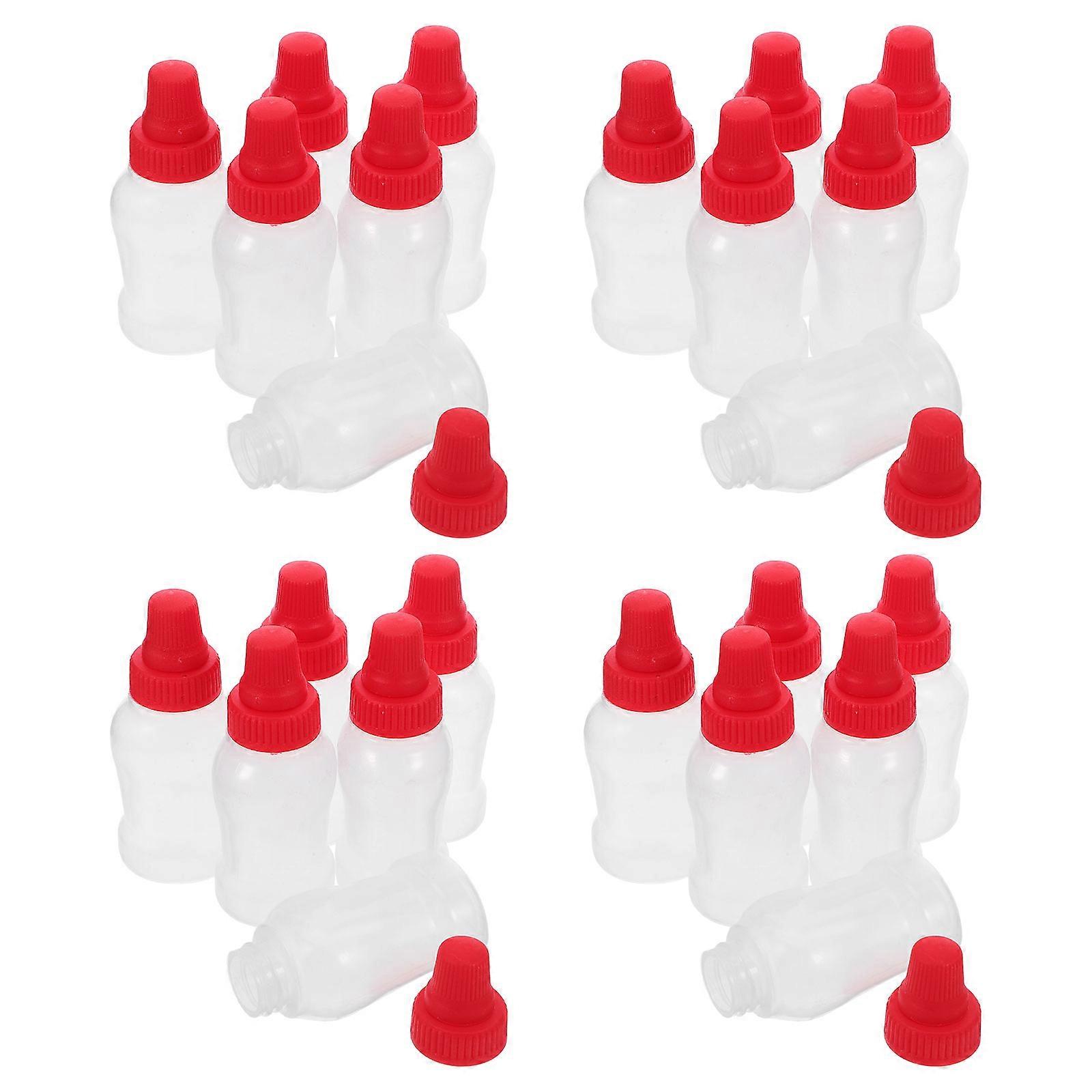 Portable Sauce Containers Squeeze Bottles for Salad Dressing 24Pcs Set