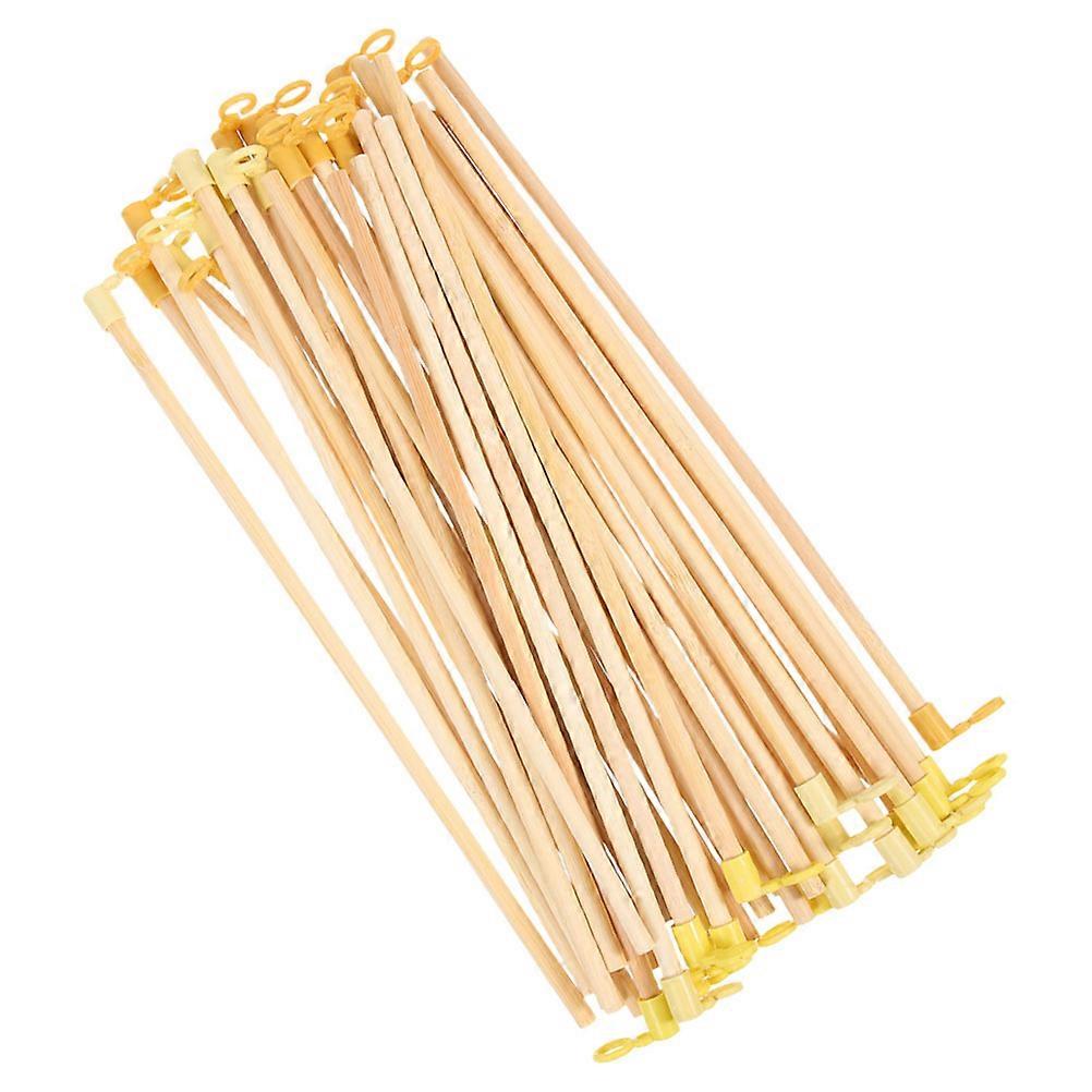 Lantern DIY Lantern Poles for DIY Use 40Pcs Wood Handheld Sticks Beige