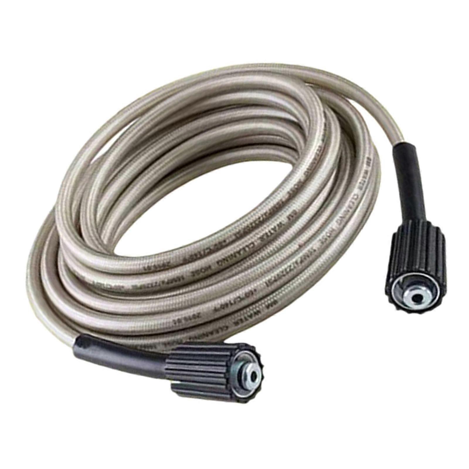Expandable Nylon Reinforced Pressure Cleaner Hose 25ft Expansion With Double Fast Release Connectors Easy Installation Multicolor