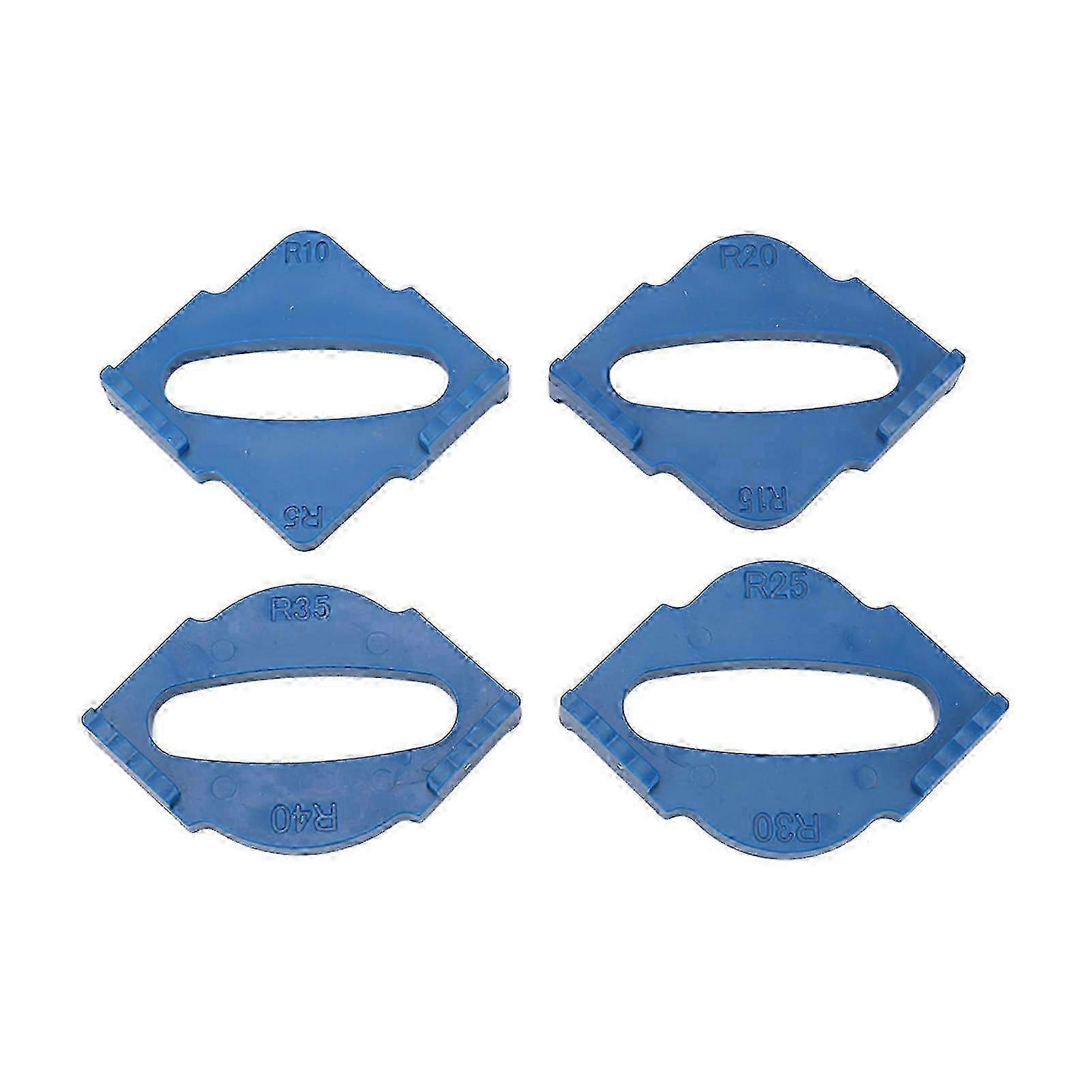 4Pcs Radius Jig Router R5 R10 R15 R20 R25 R30 R35 R40 Rounded Corner Radius Routing Template