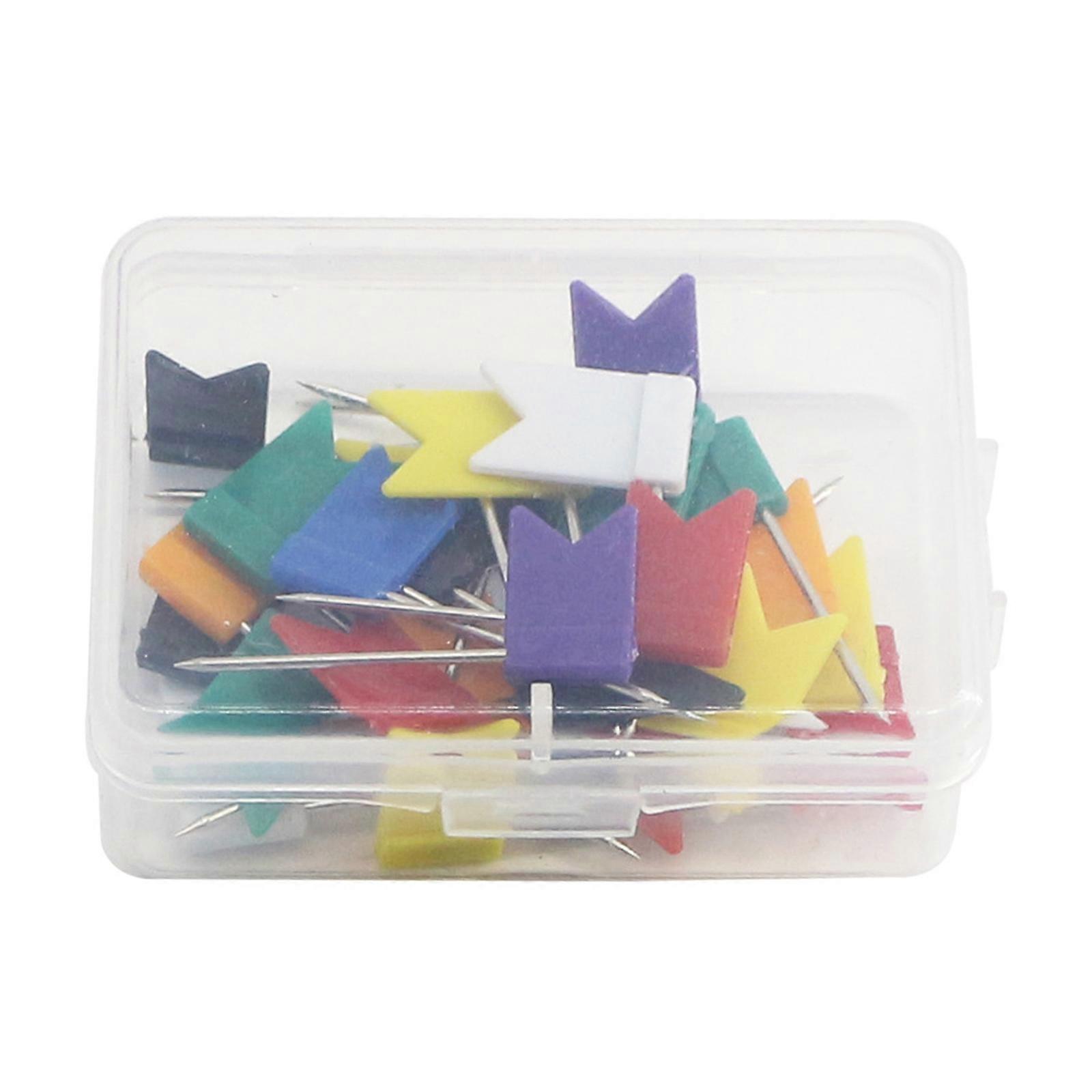 150Pcs Colored Flag Push Pin Marking Pin Bulletin Board Tacks for School Project Office Cork Notice Board Travel Map Pin  color