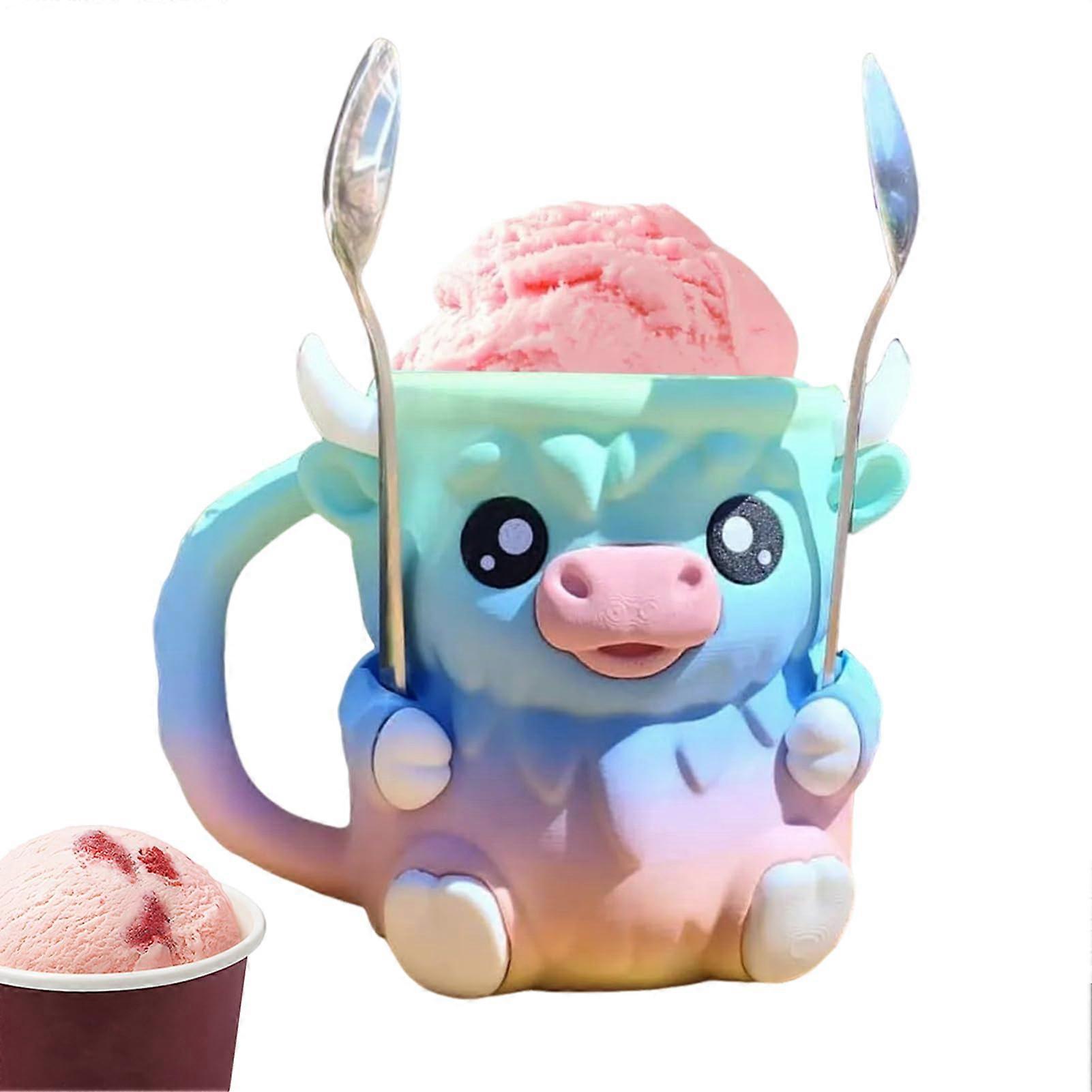 Ice Cream Pint Holder 3D Printed Reusable Container for Home, Summer Party and Gifts