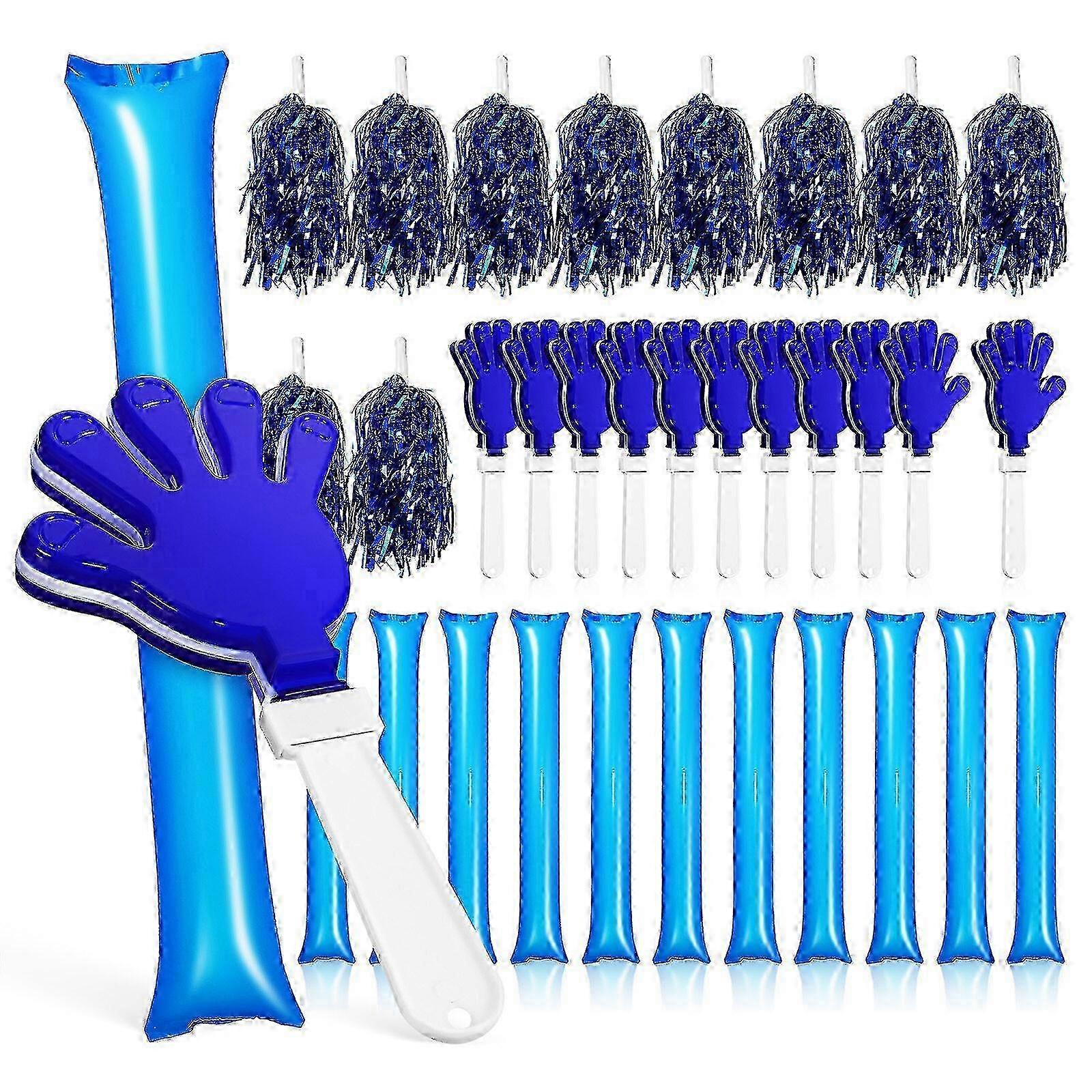 1 Set Cheering Tools Inflatable Sticks Hand Clappers Cheerleading Poms Noise Makers