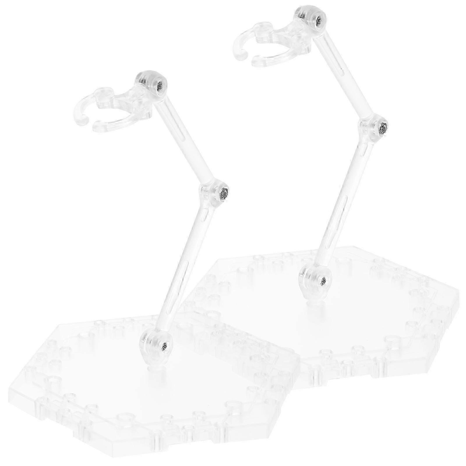 f 2pcs Action Figure Stands Adjustable Action Figure Display Stands Model Stand