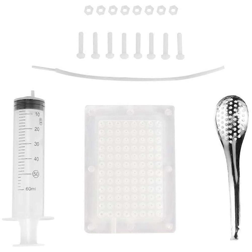 Rapid Maker Kit Transparent Spherification Tool with Spoon Spherification Dropper Kitchen Accessories
