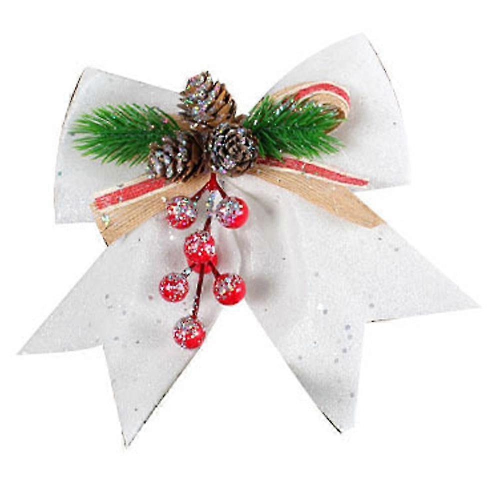 Christmas Wreath Bows for Garland Draping and Tree Topper Decoration