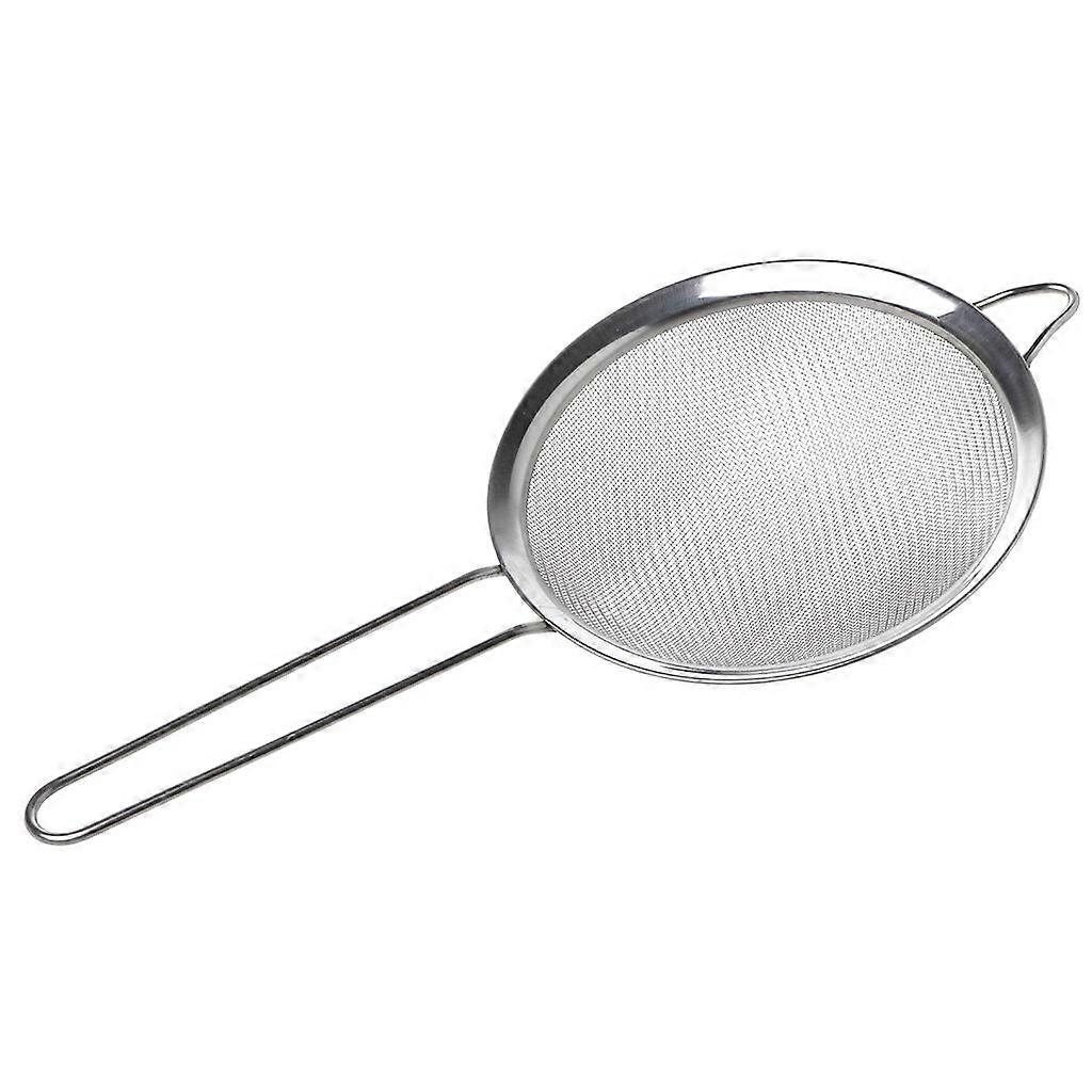 Stainless Steel Flour Sieve Fine Mesh Round Baking Strainer for Powder Sugar and Cocoa 14cm