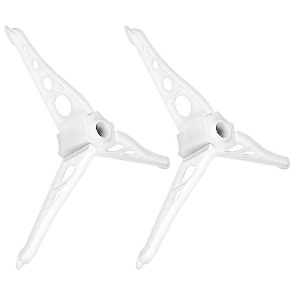 Christmas Tree Support Bracket for Secure Placement 2Pcs White Plastic