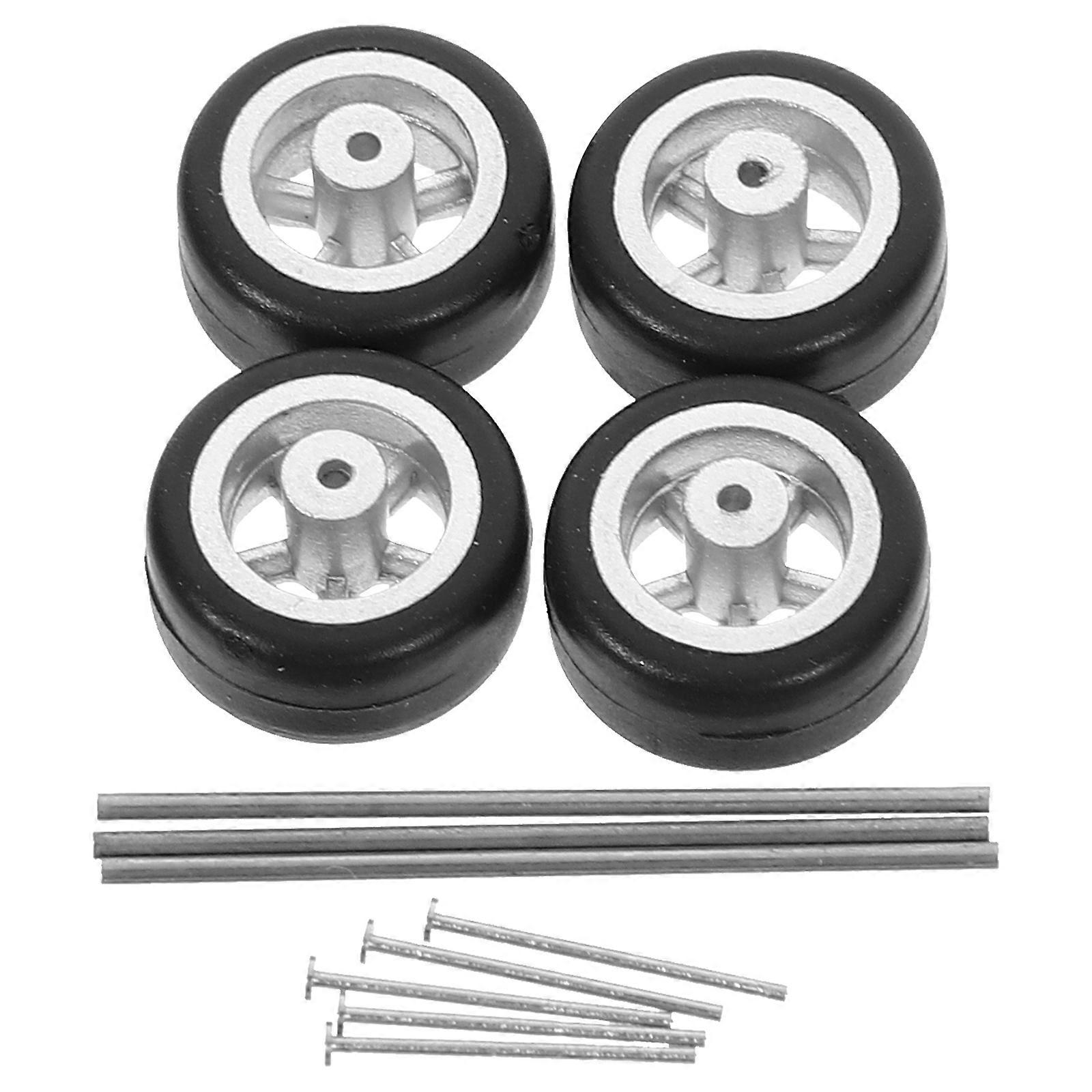 Toys Tires For Diy Rc Car Toy 1 Set Five Claw Design Silver Color Rubber Material Enhanced Performance