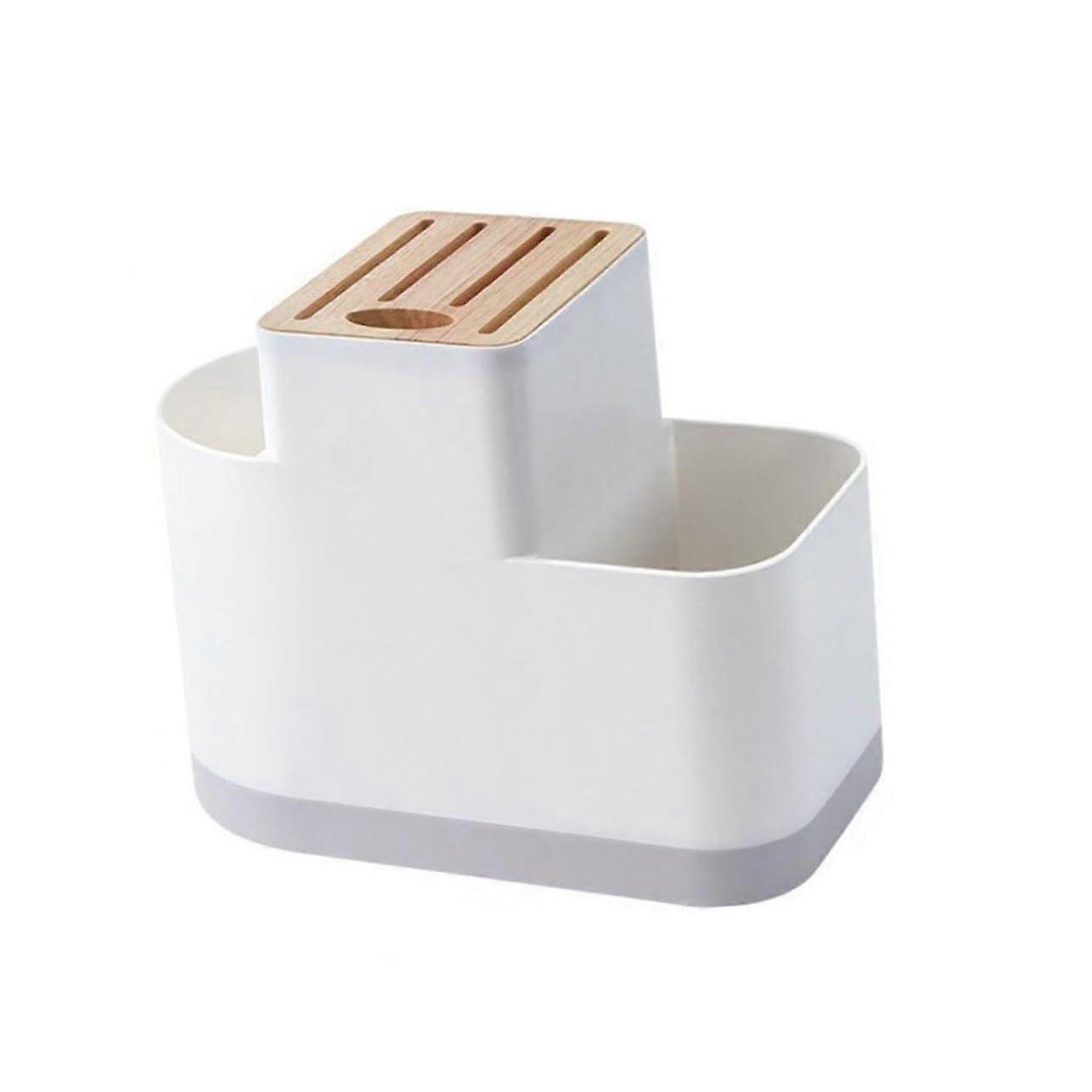 Kitchen Utensil Holder with Efficient Drainage, MultiCompartment Cutlery Organizer for Countertop