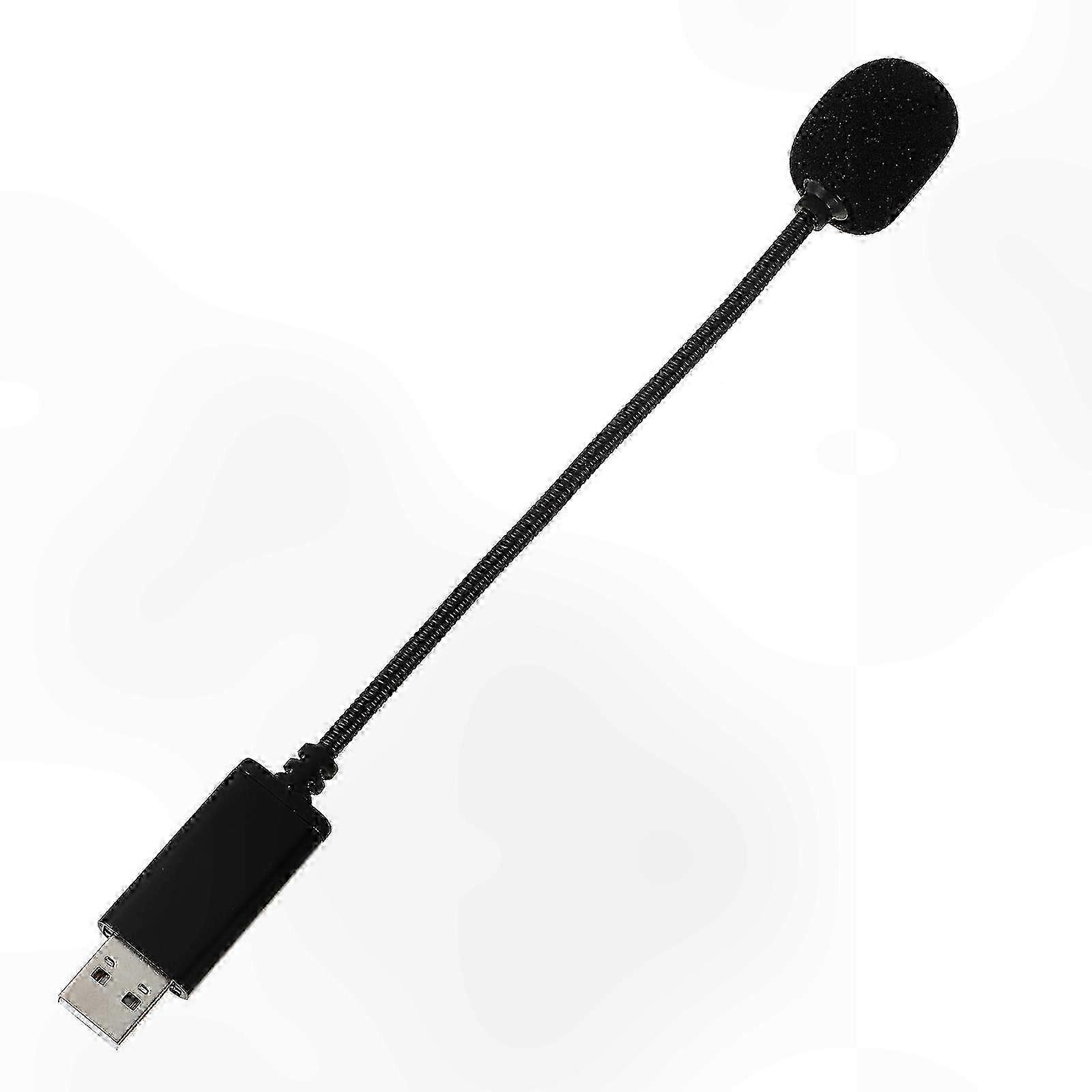 Adjustable USB Condenser Microphone for PC Recording with Flexible Gooseneck Design