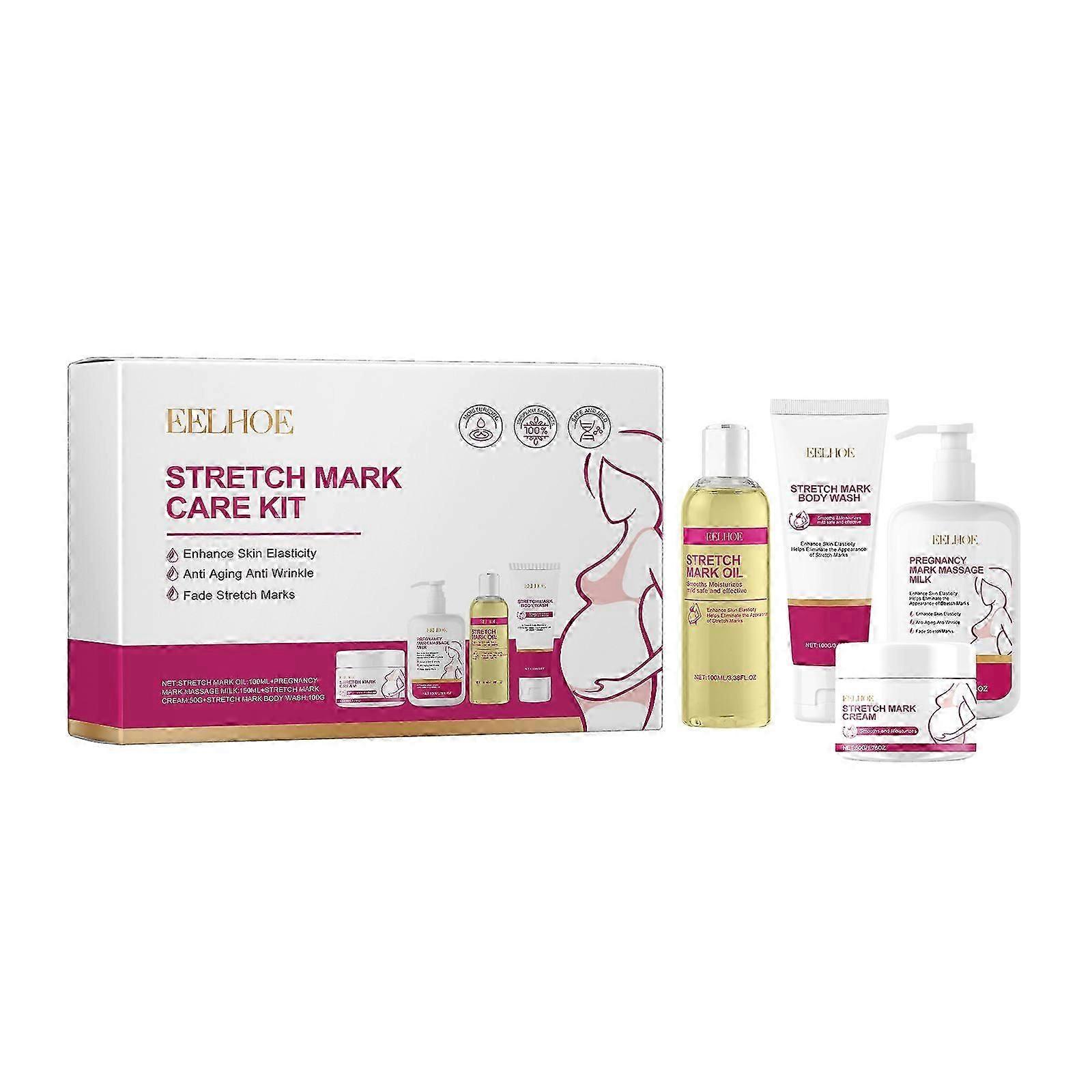 Postpartum Skin Care Set - Moisturizing, Firming & Smoothing for Stretch Marks & Scars