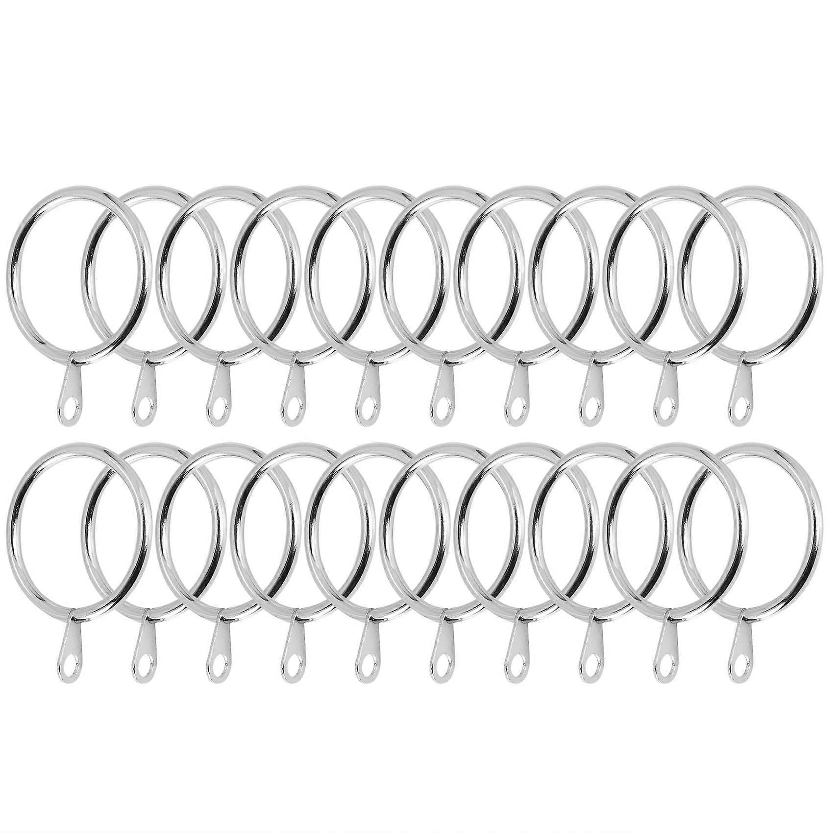 40 Pcs Metal Curtain Ring for Curtains,32 Mm Inner Diameter (Silver)