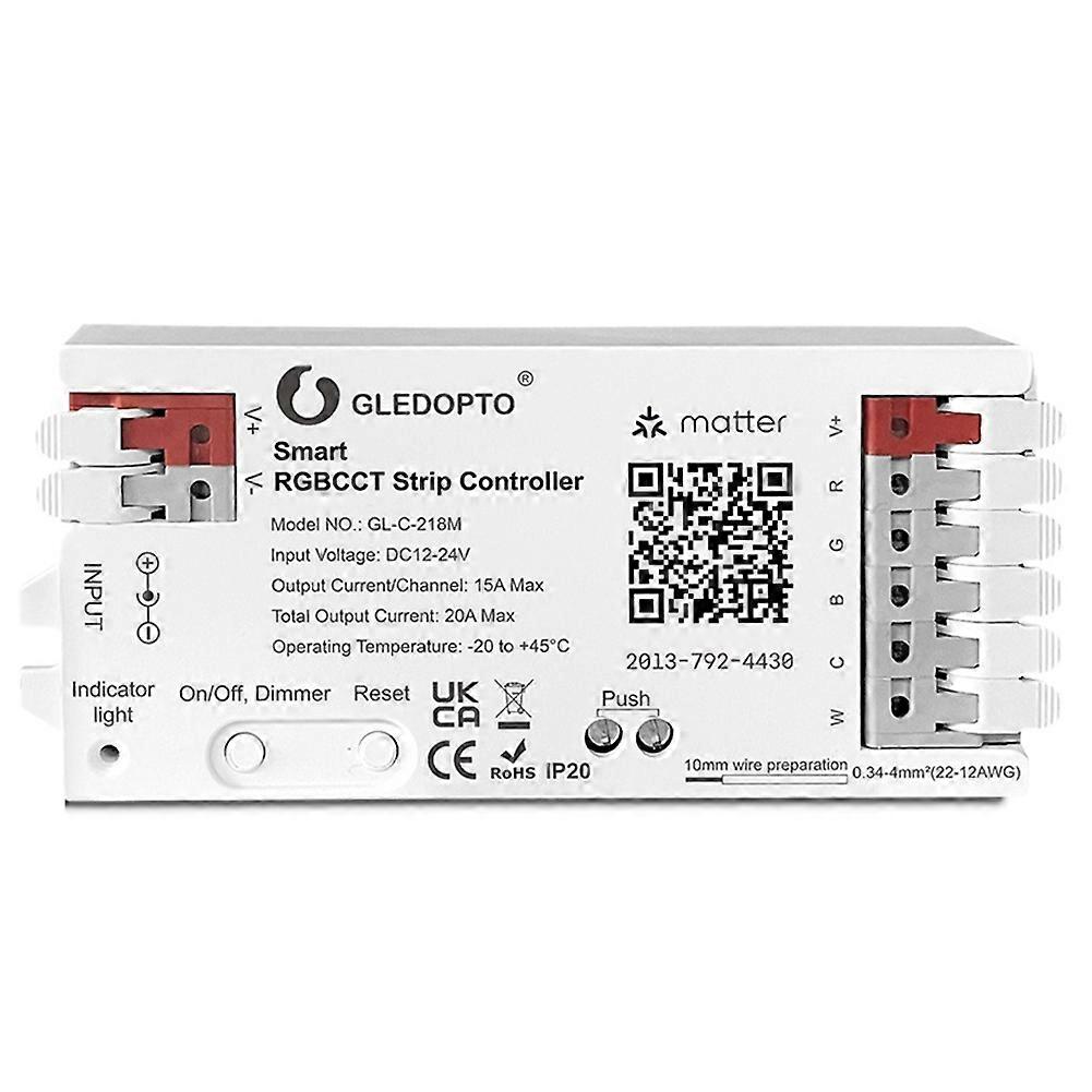 WiFi Matter Protocol RGBCW Light Strip Controller WLED LED-controller voor