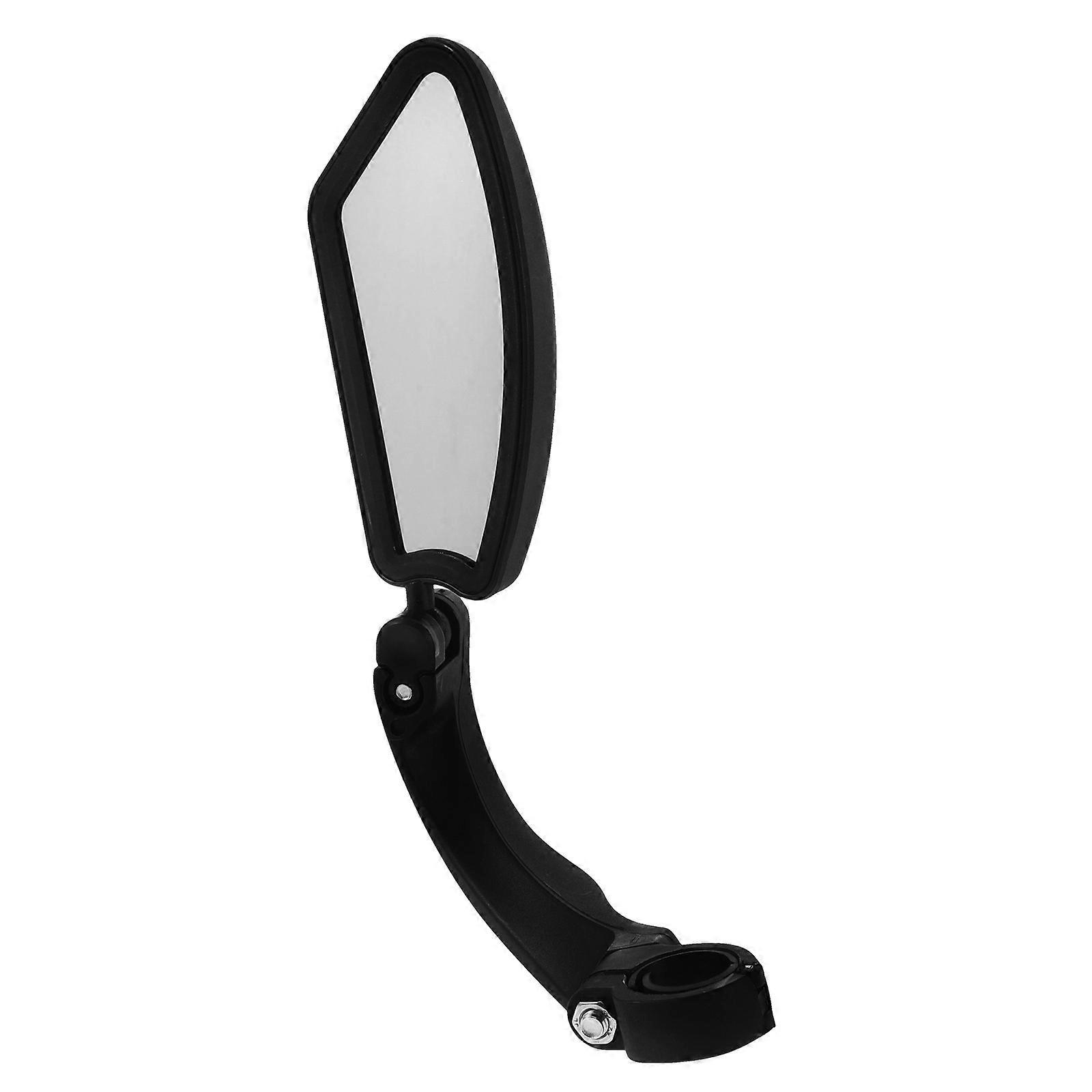 Side Mirror For Bike Adjustable Angle Travel Round Shape 1Pcs