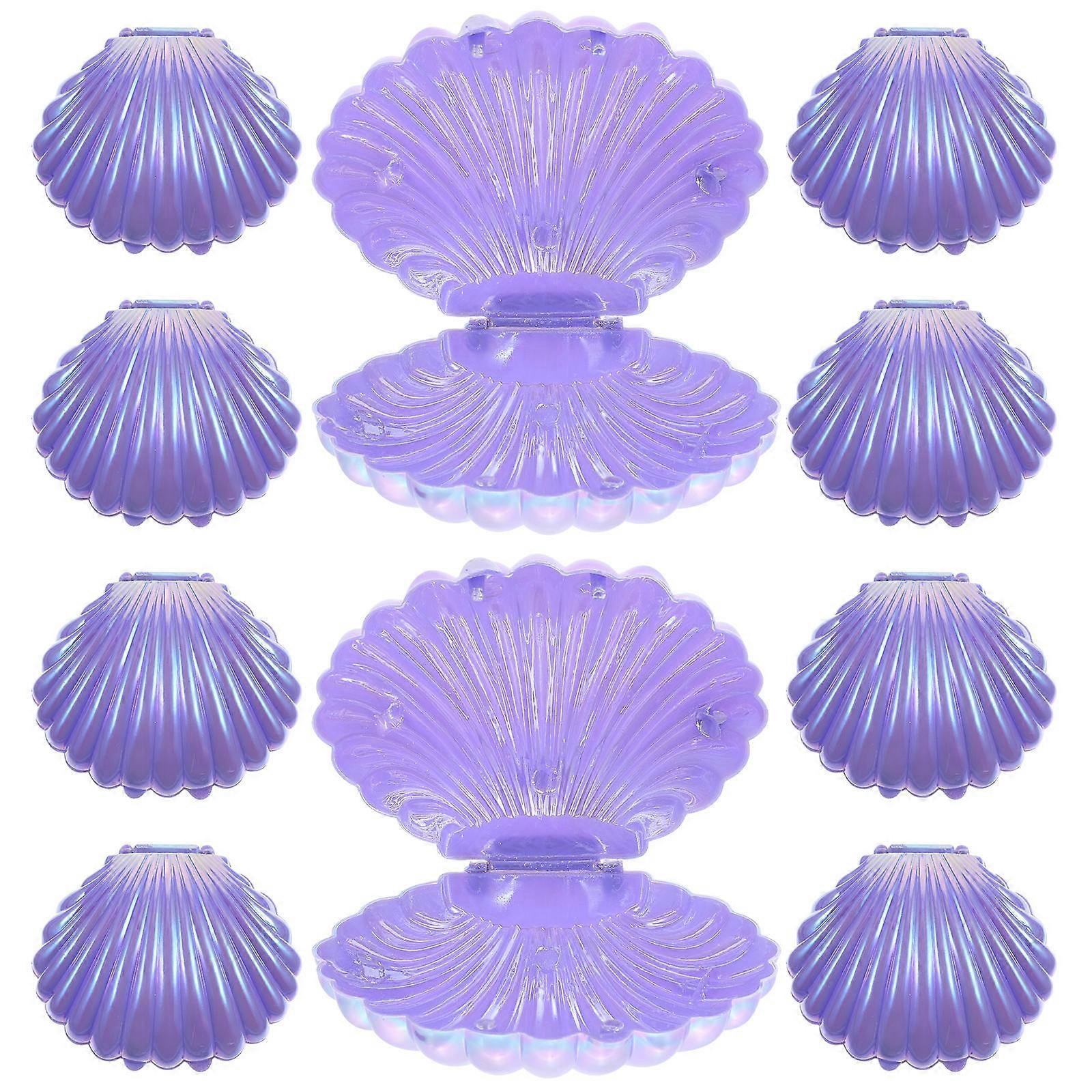 10buc Shell Candy Boxes Shell Container de depozitare Cutie de bijuterii Wedding Party Favor